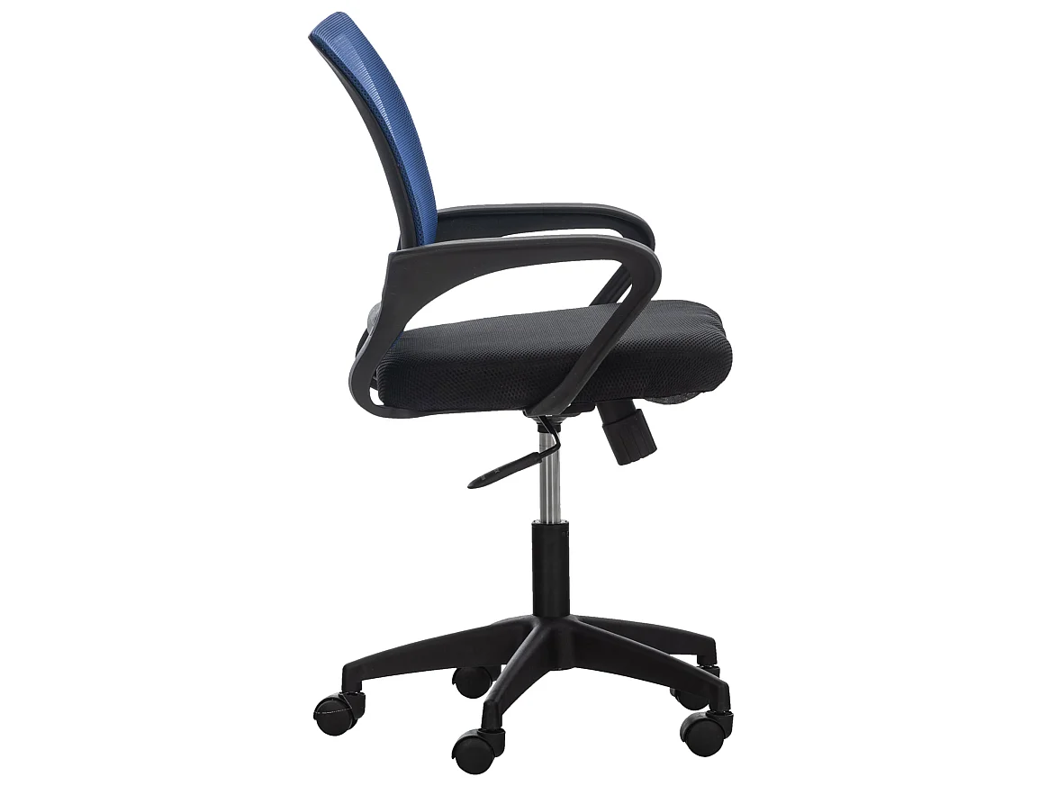 Chaise de bureau - Microfibre & Plastique - Bleu - Auburn