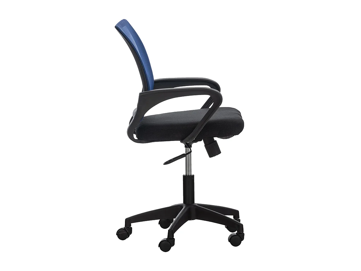 Chaise de bureau - Microfibre & Plastique - Bleu - Auburn