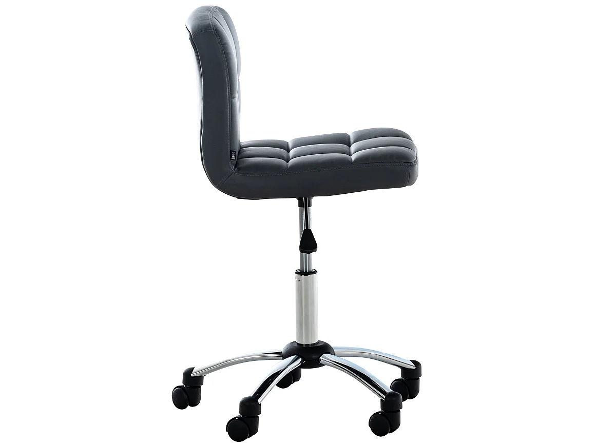 Chaise de bureau - Similicuir & Métal - Gris - Medica