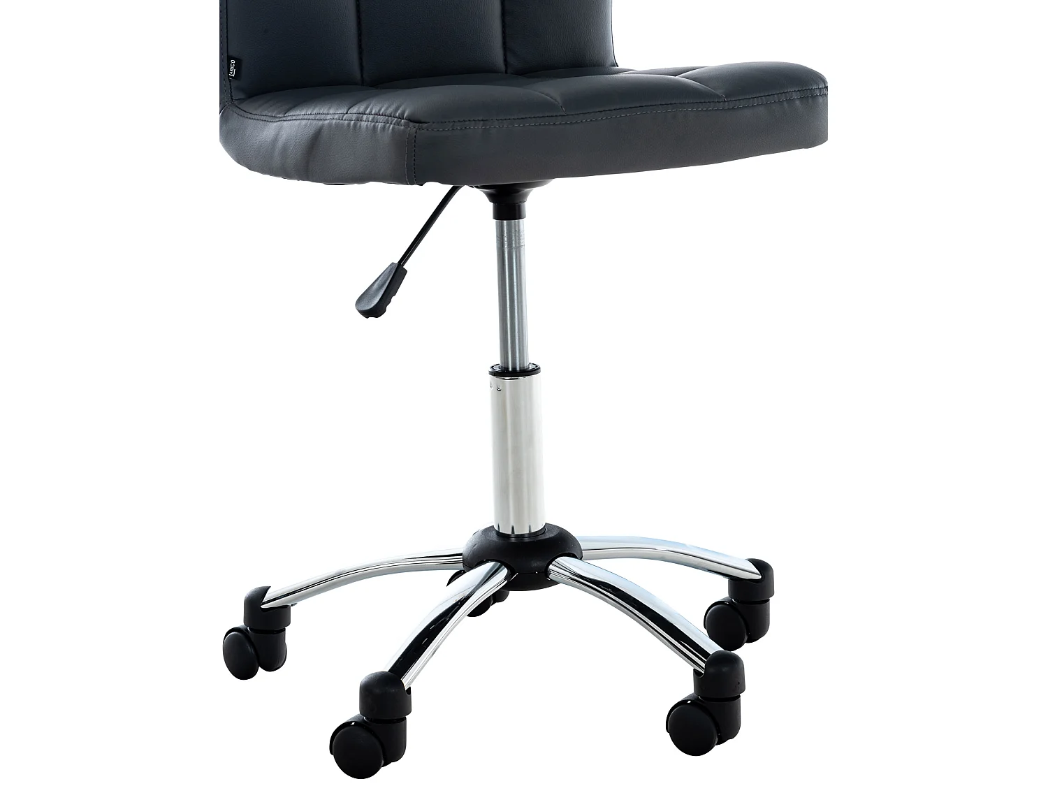 Chaise de bureau - Similicuir & Métal - Gris - Medica