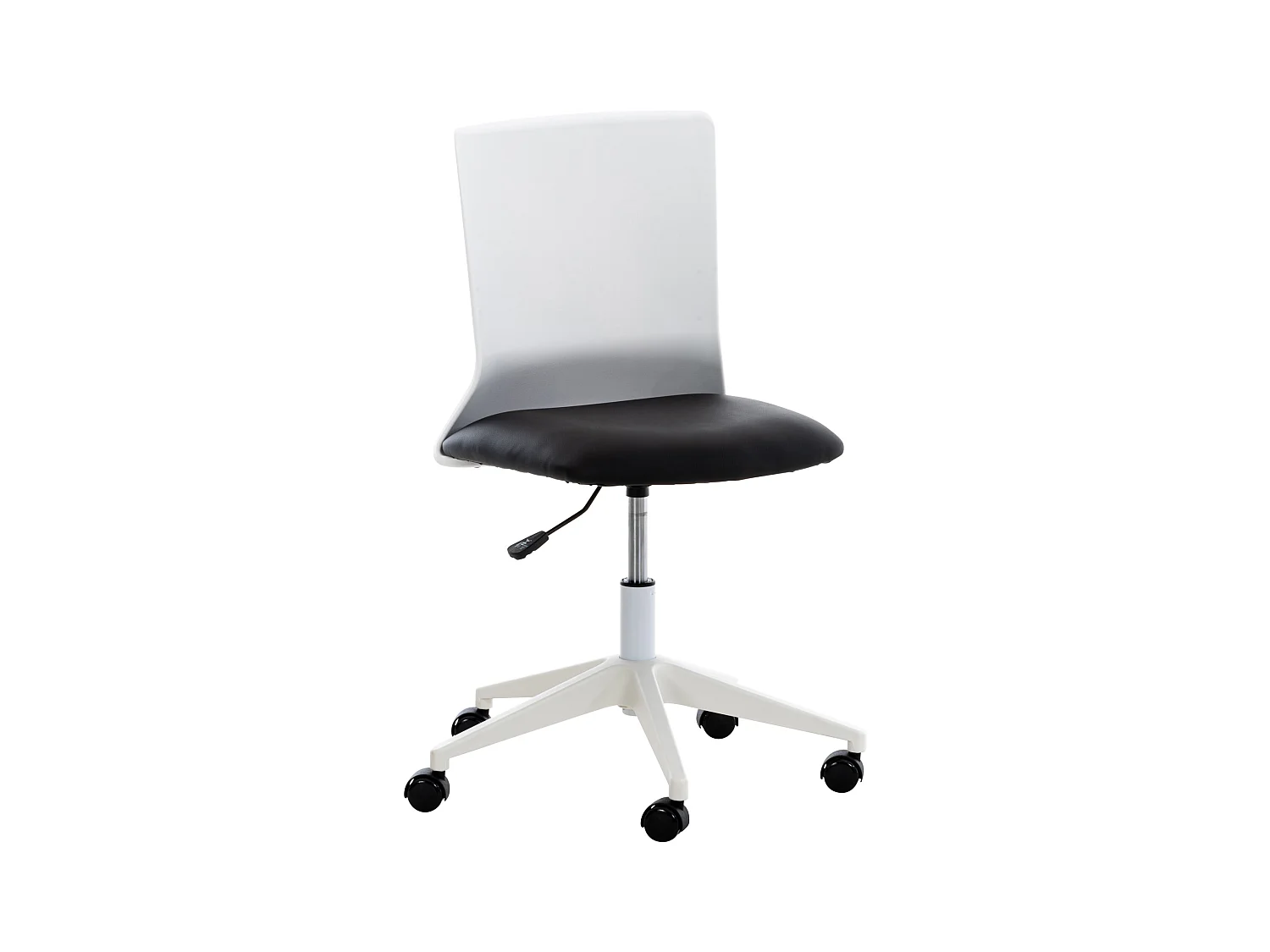 Chaise de bureau - Similicuir & Plastique - Noir - Apolda