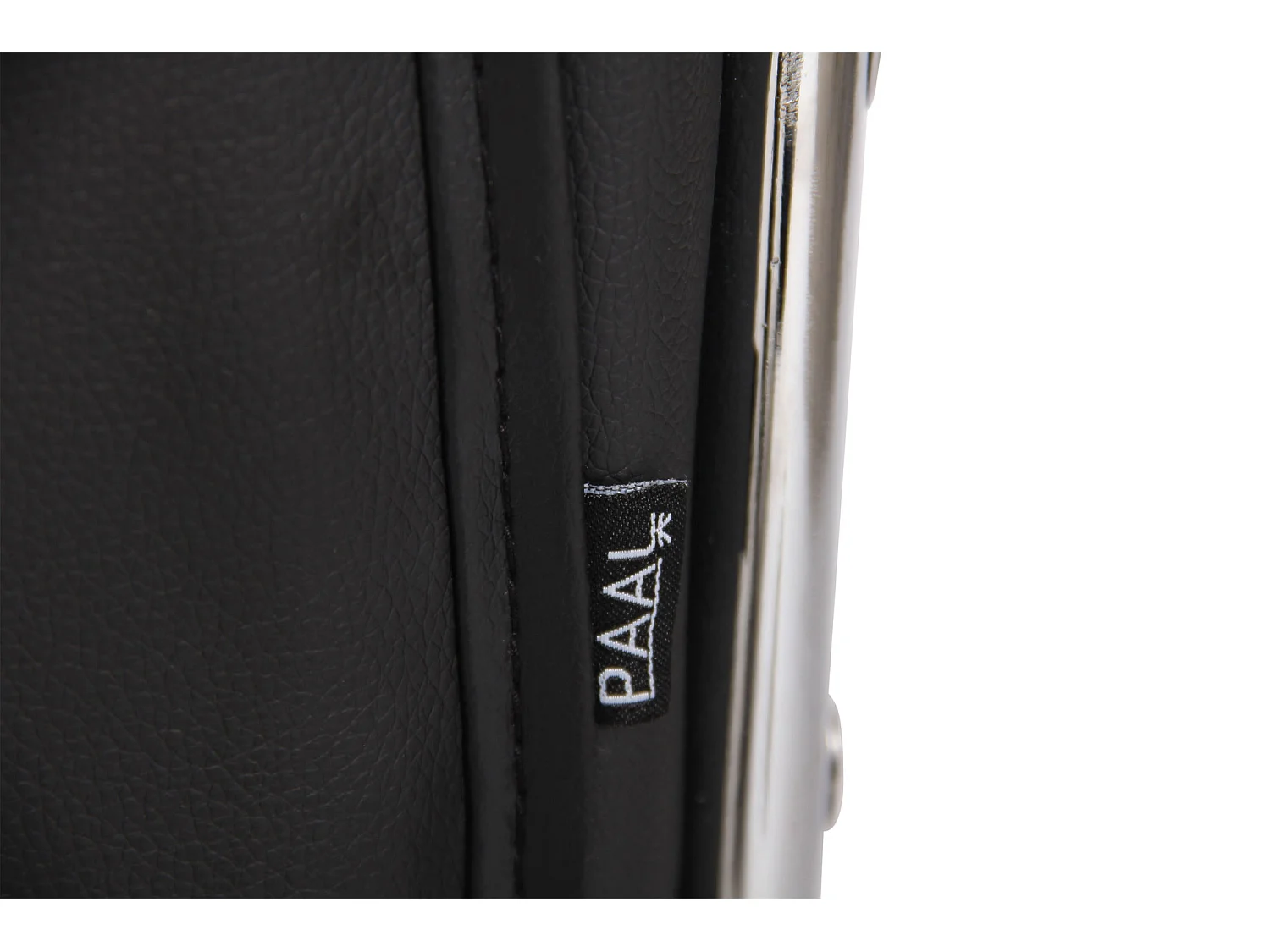 Chaise de bureau - Similicuir & Métal chromé - Noir - Reedville