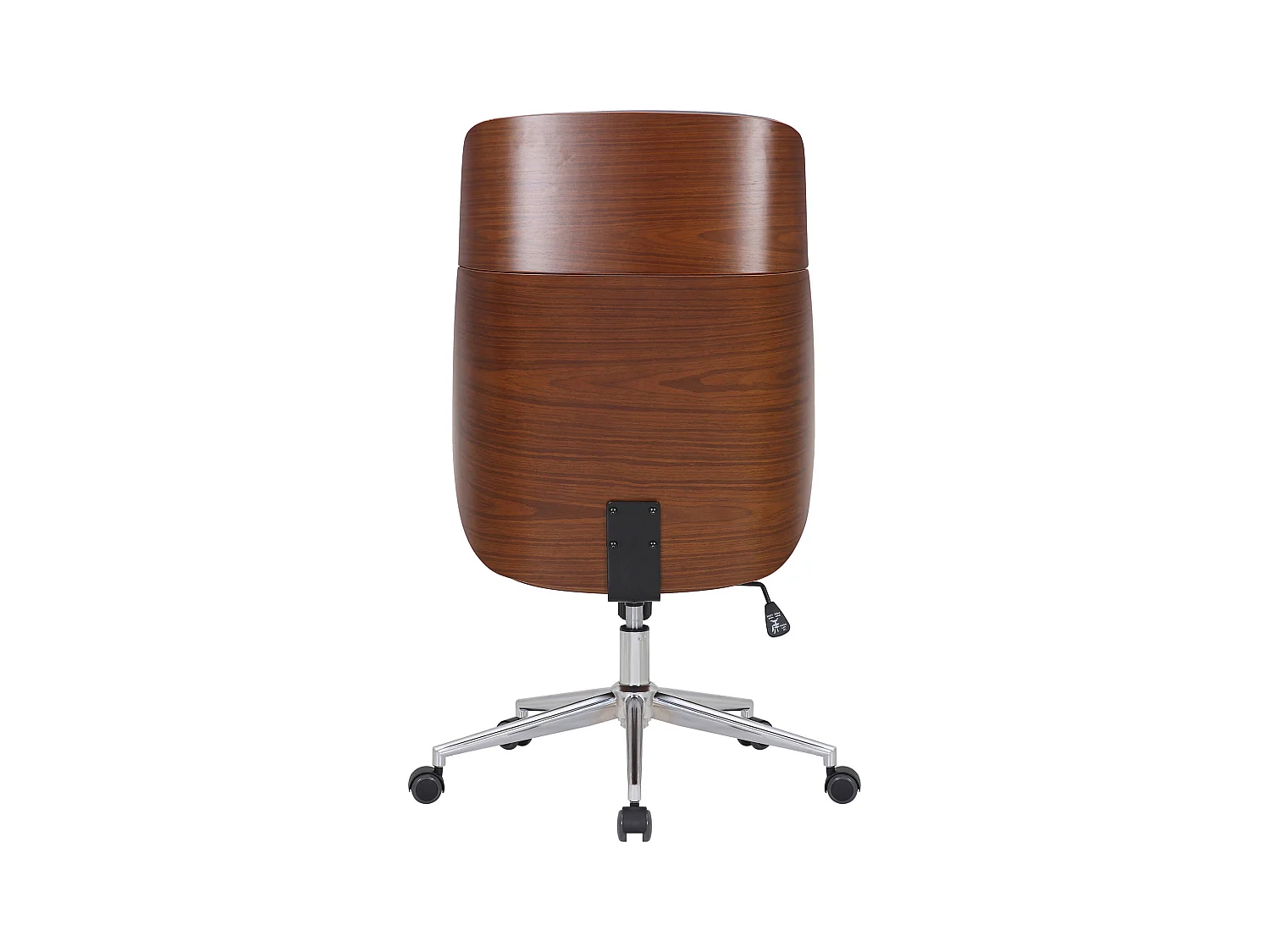 Chaise de bureau - Similicuir & Noir - Noyer / Gris - Varel