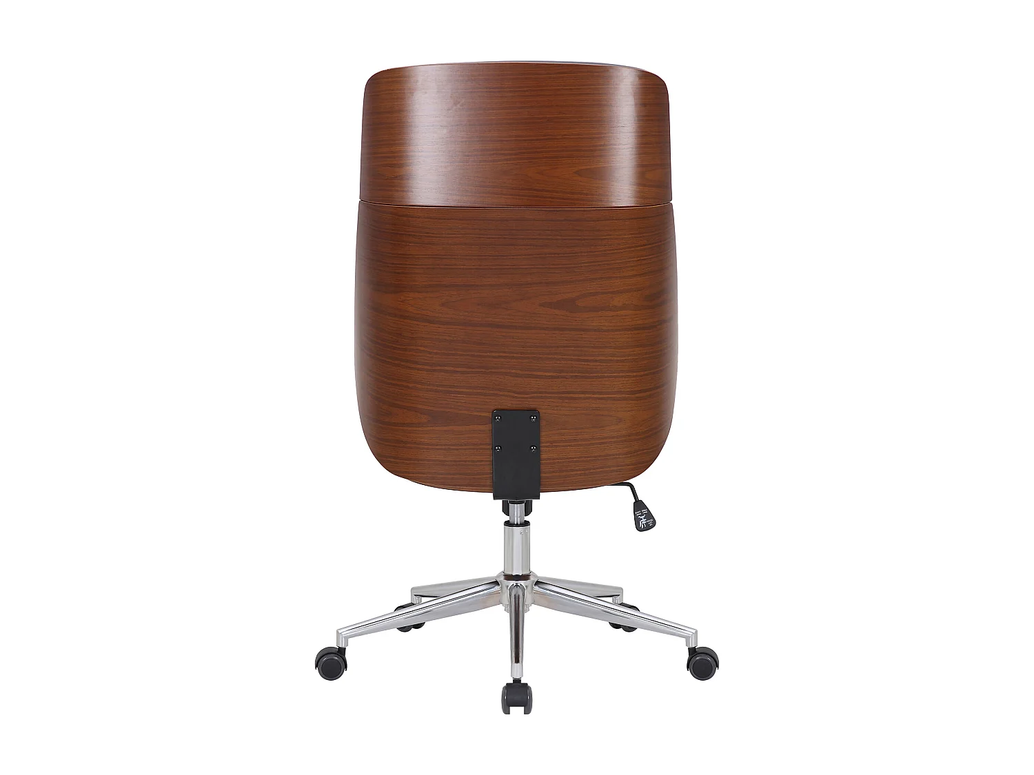 Chaise de bureau - Similicuir - Noyer / Gris - Varel