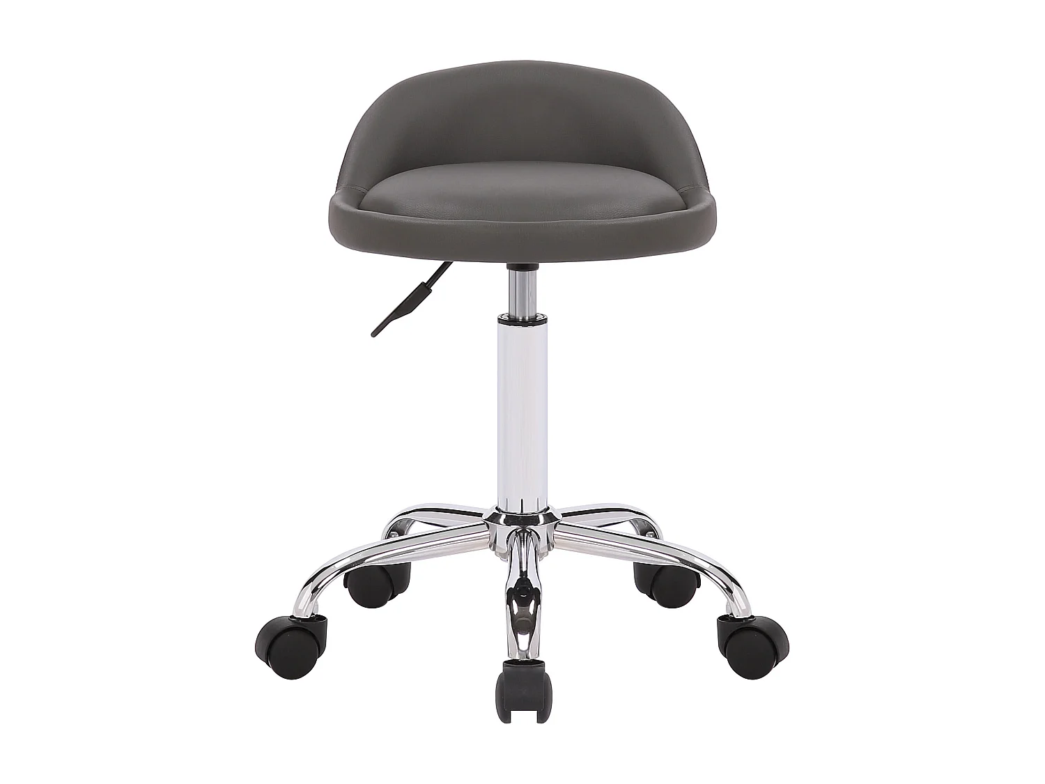 Tabouret de bureau - Similicuir - Gris - Teramo