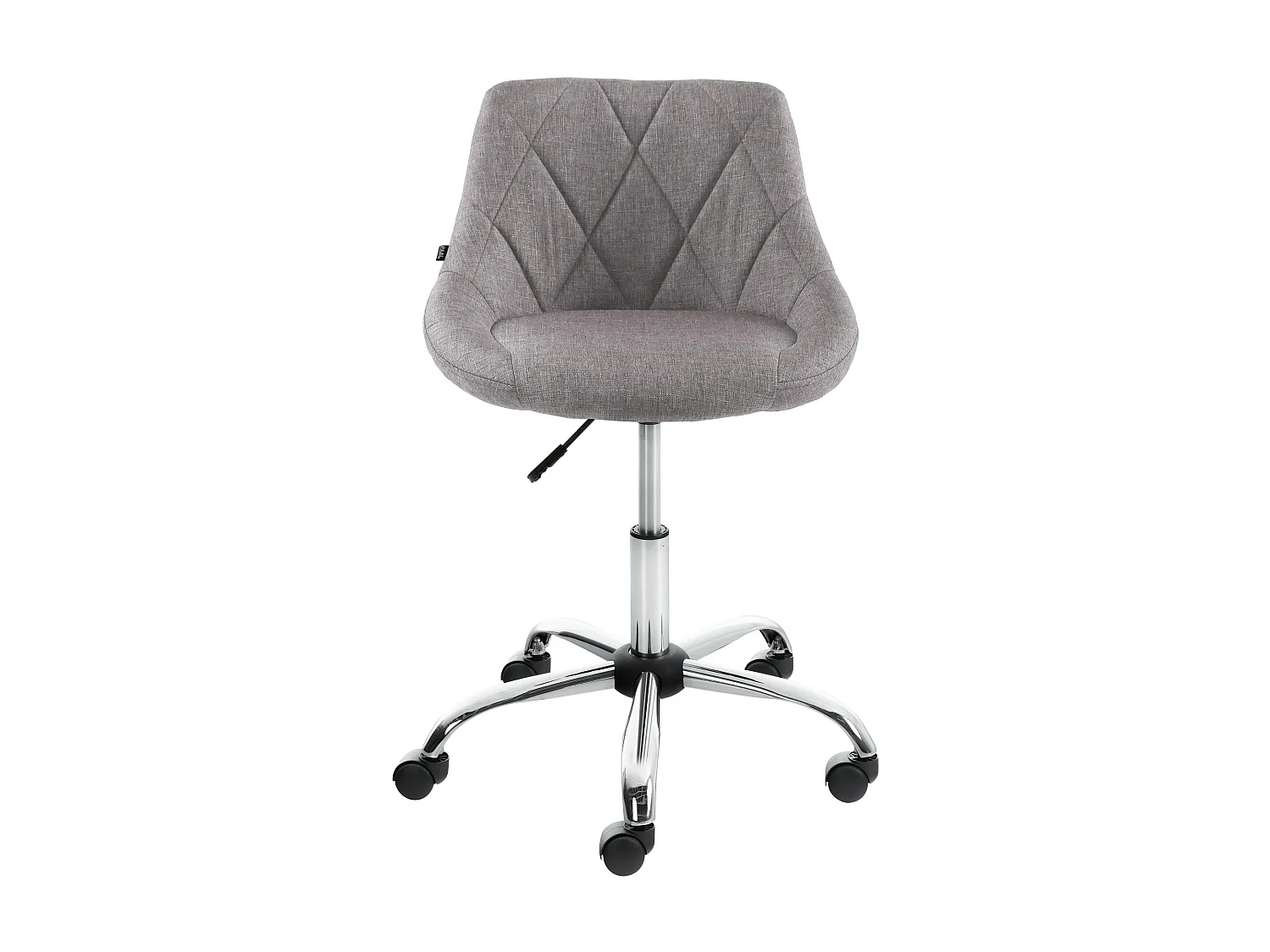Tabouret de bureau - Tissu - Gris - Lazio
