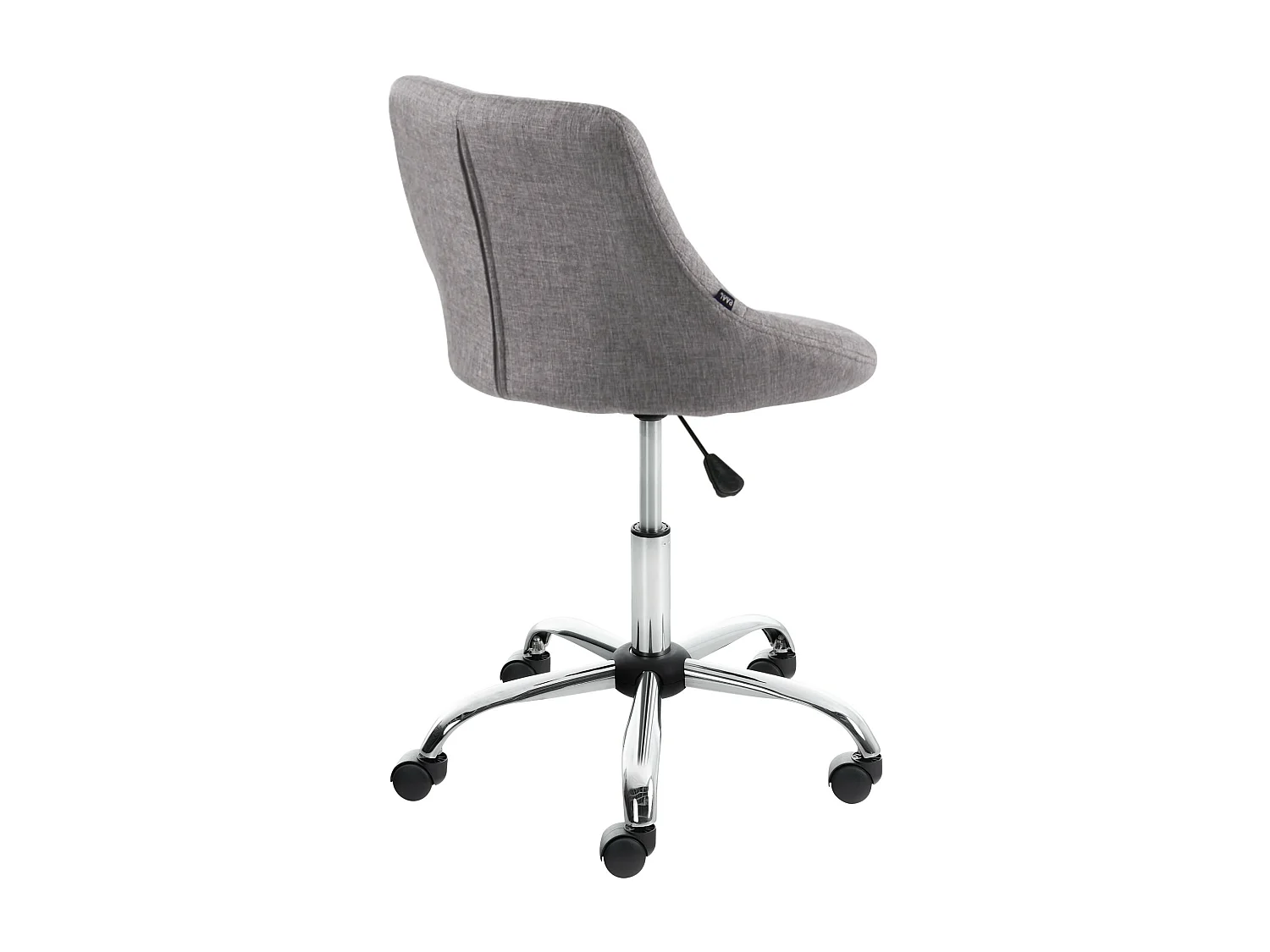 Tabouret de bureau - Tissu - Gris - Lazio