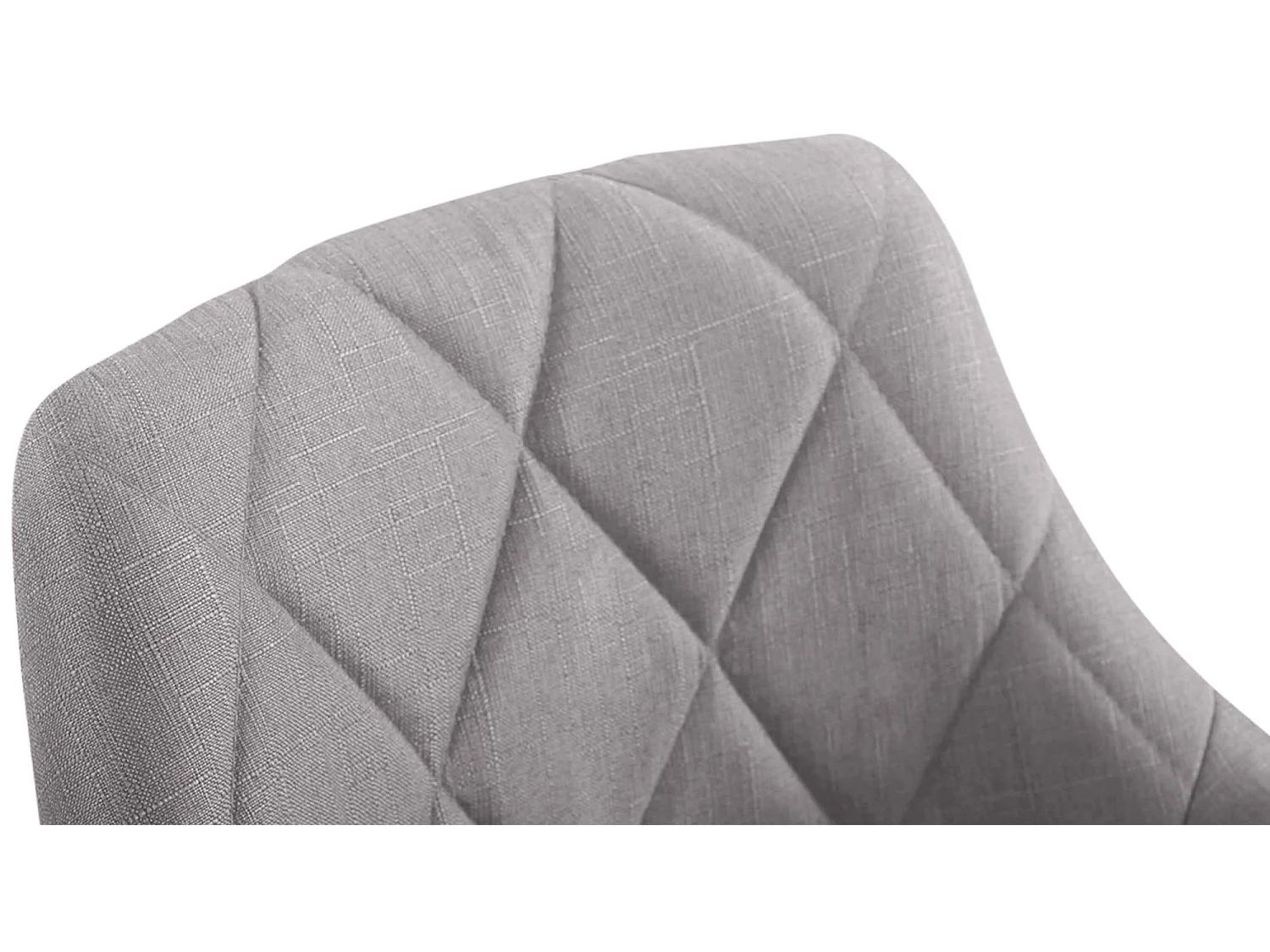 Tabouret de bureau - Tissu - Gris - Lazio