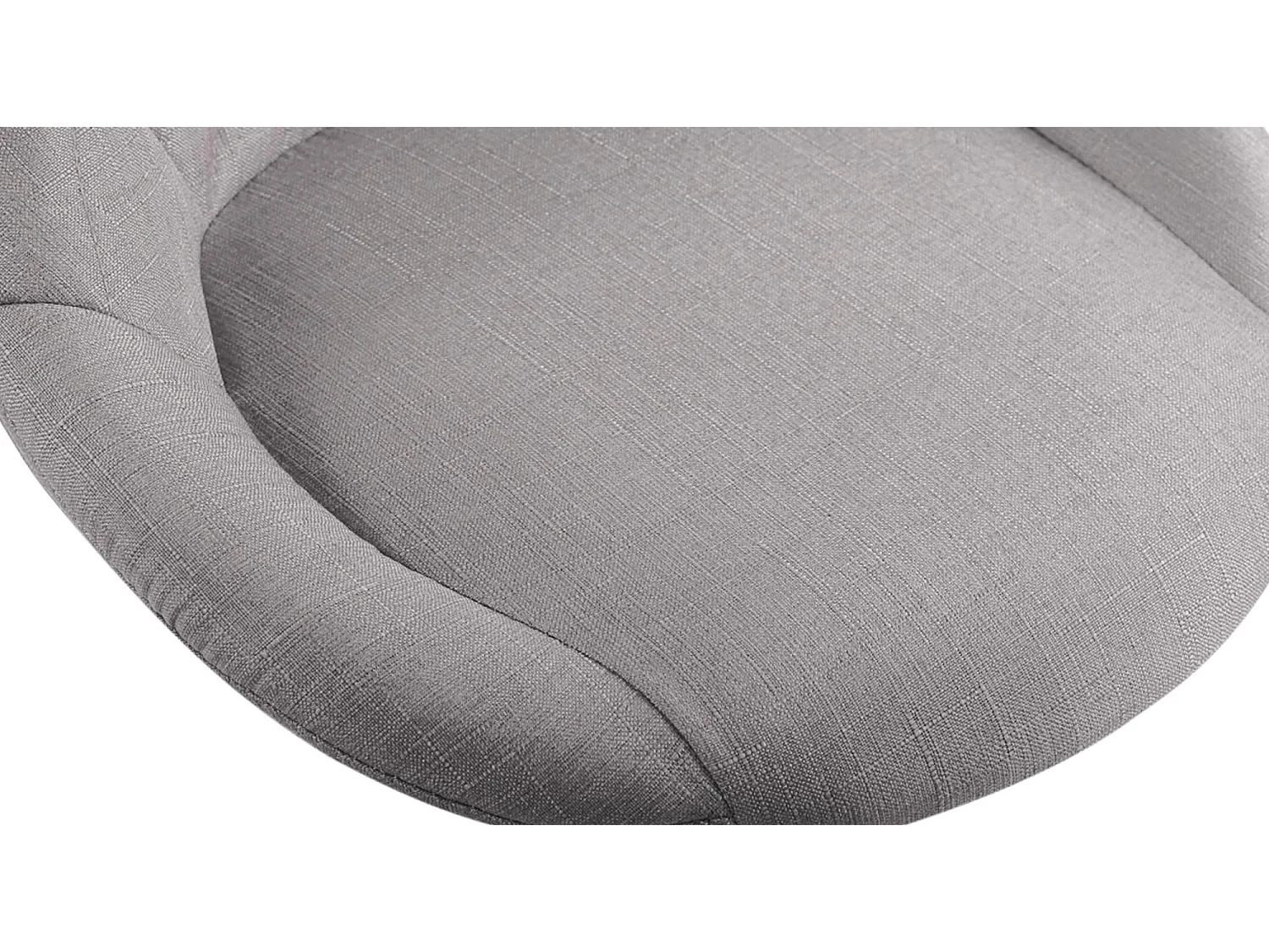 Tabouret de bureau - Tissu - Gris - Lazio