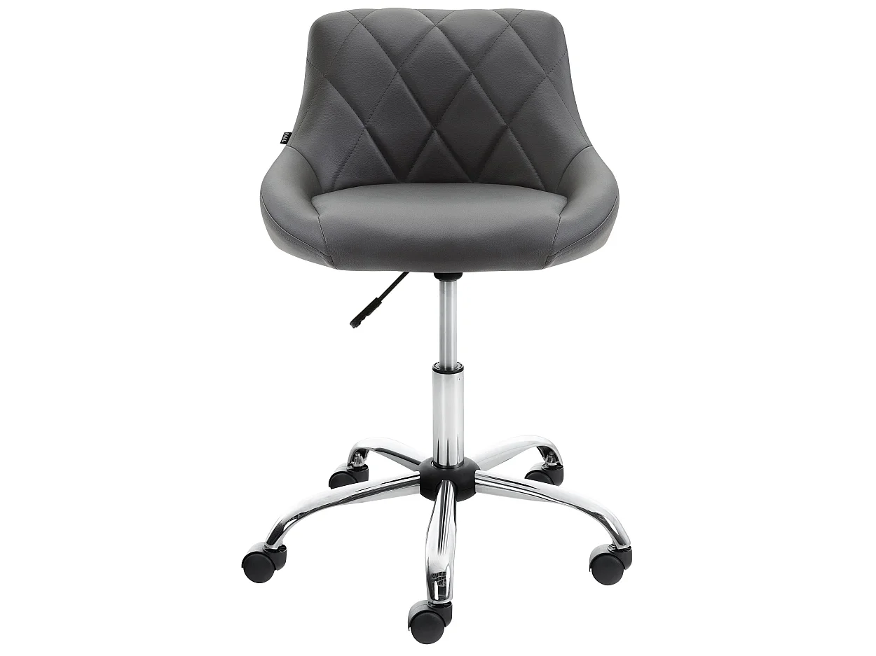 Chaise de bureau - Similicuir & Métal chromé - Lazio