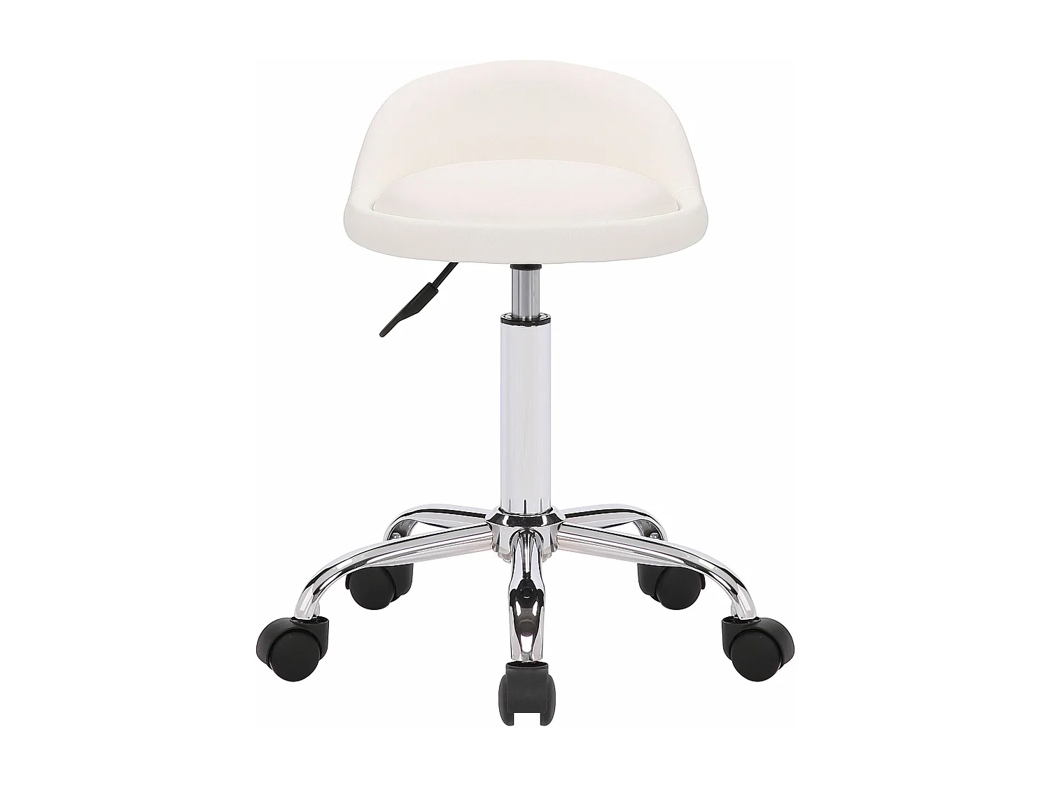 Tabouret de bureau - Similicuir - Blanc - Teramo