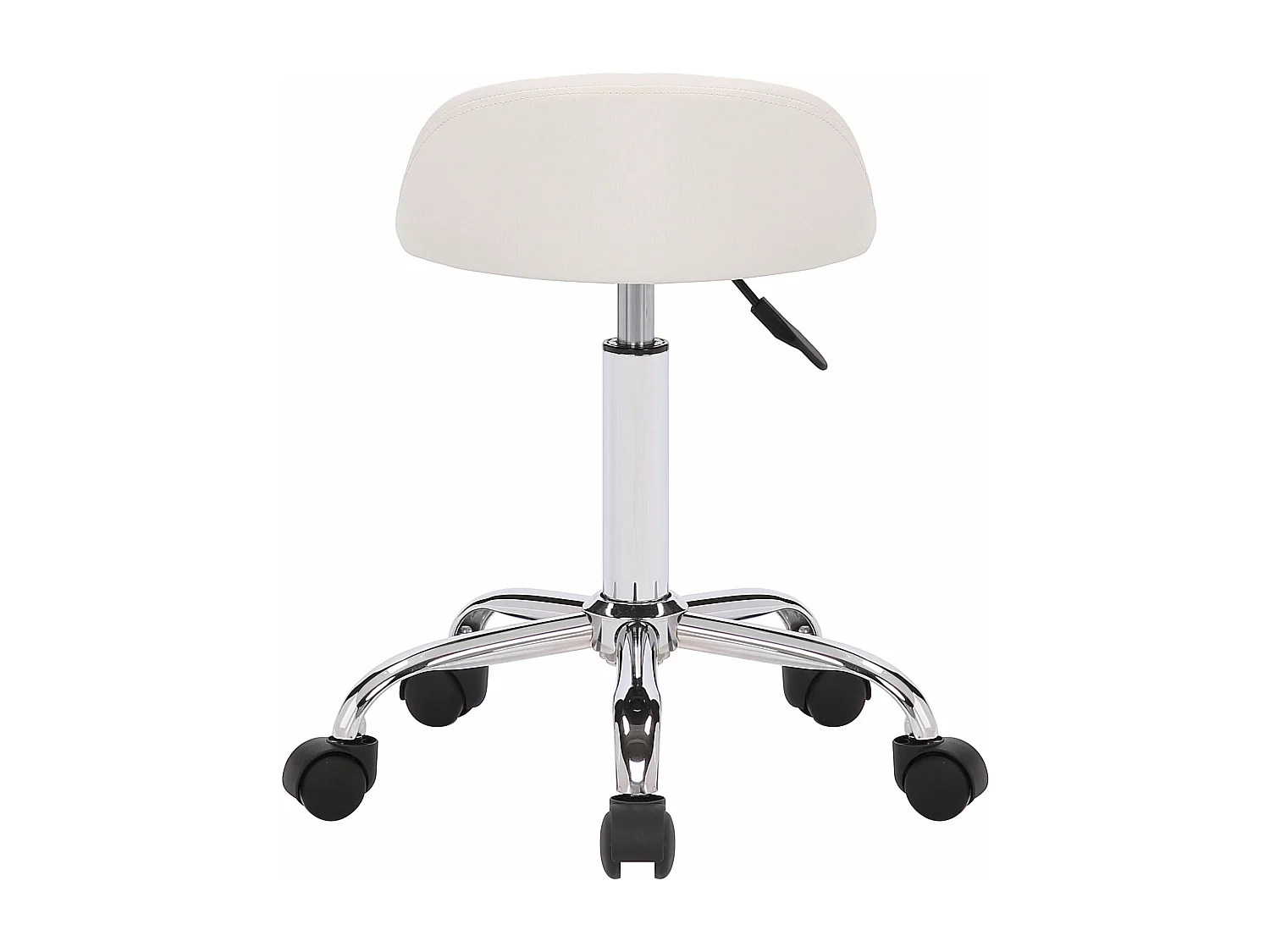Tabouret de bureau - Similicuir - Blanc - Teramo