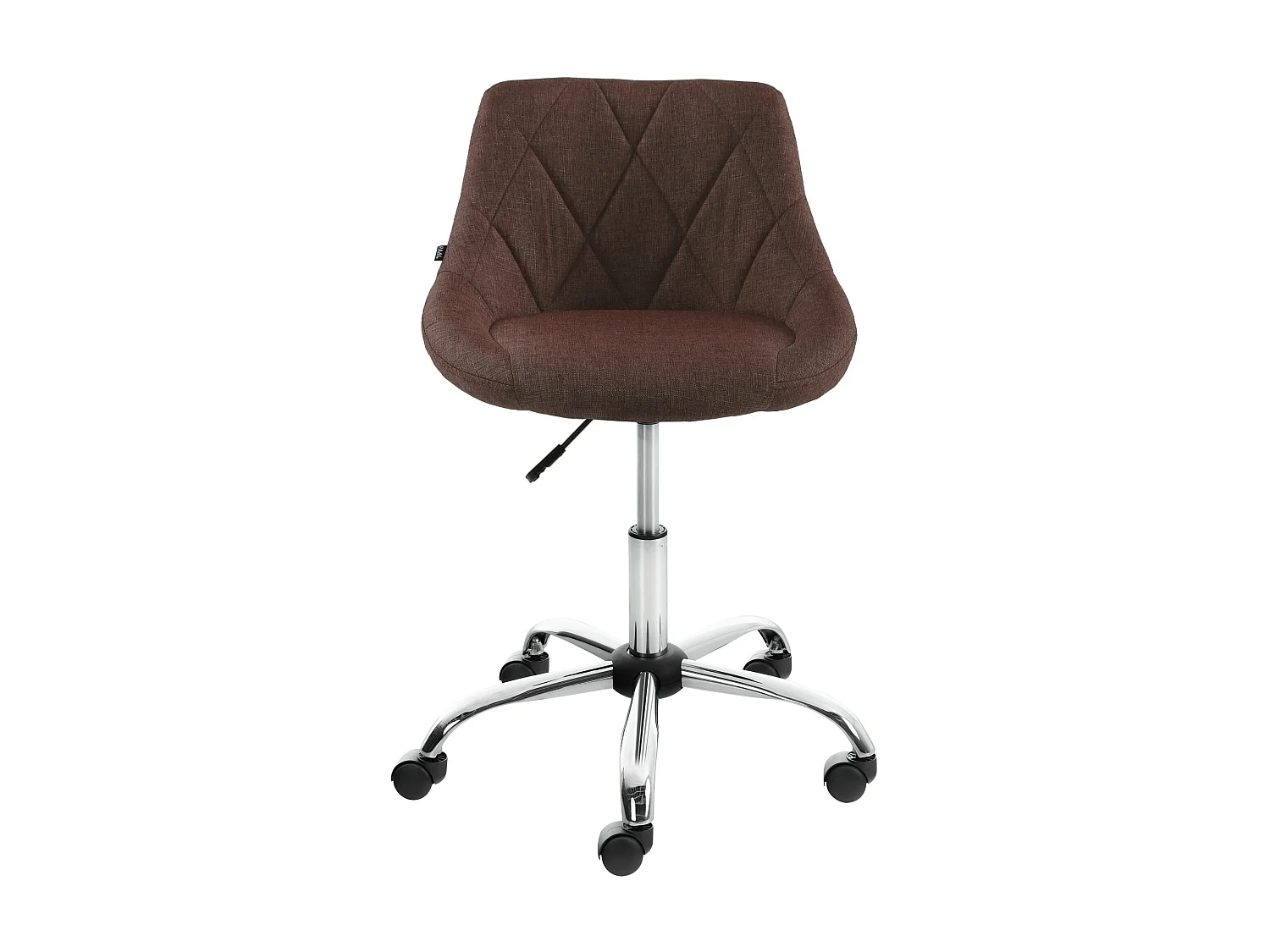 Tabouret de bureau - Tissu - Marron - Lazio