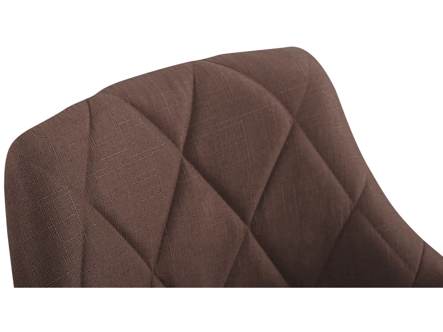 Tabouret de bureau - Tissu - Marron - Lazio