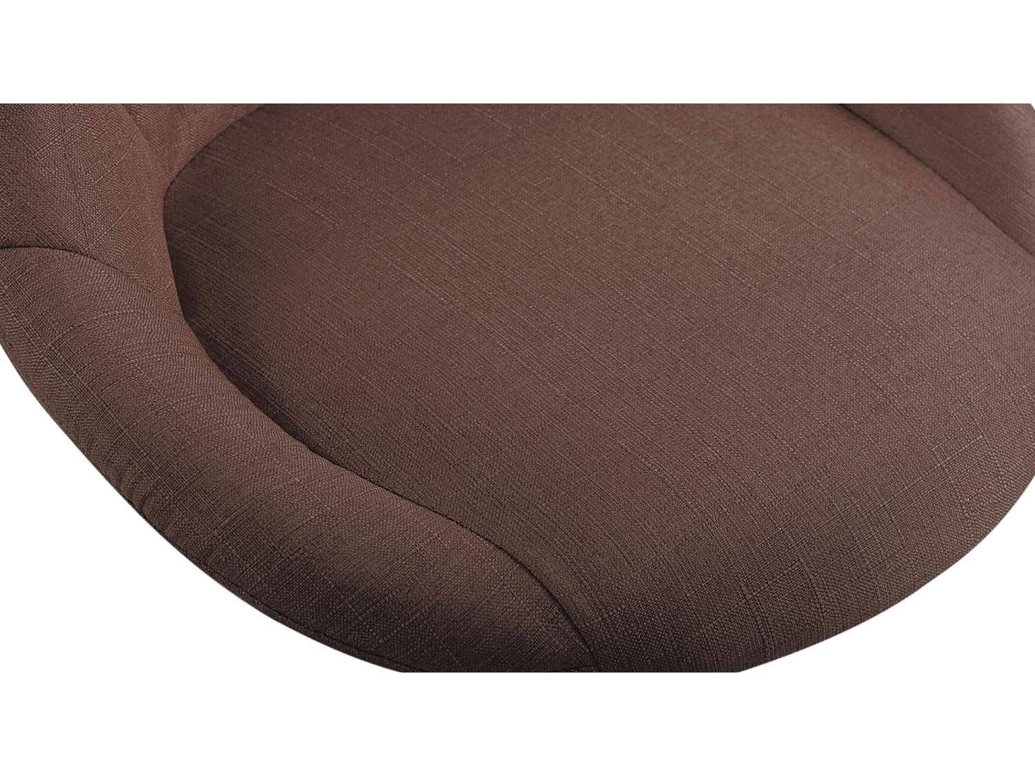 Tabouret de bureau - Tissu - Marron - Lazio