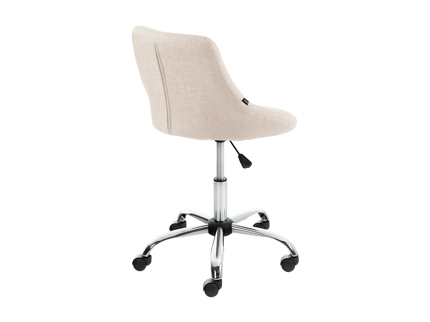 Tabouret de bureau - Tissu - Crème - Lazio