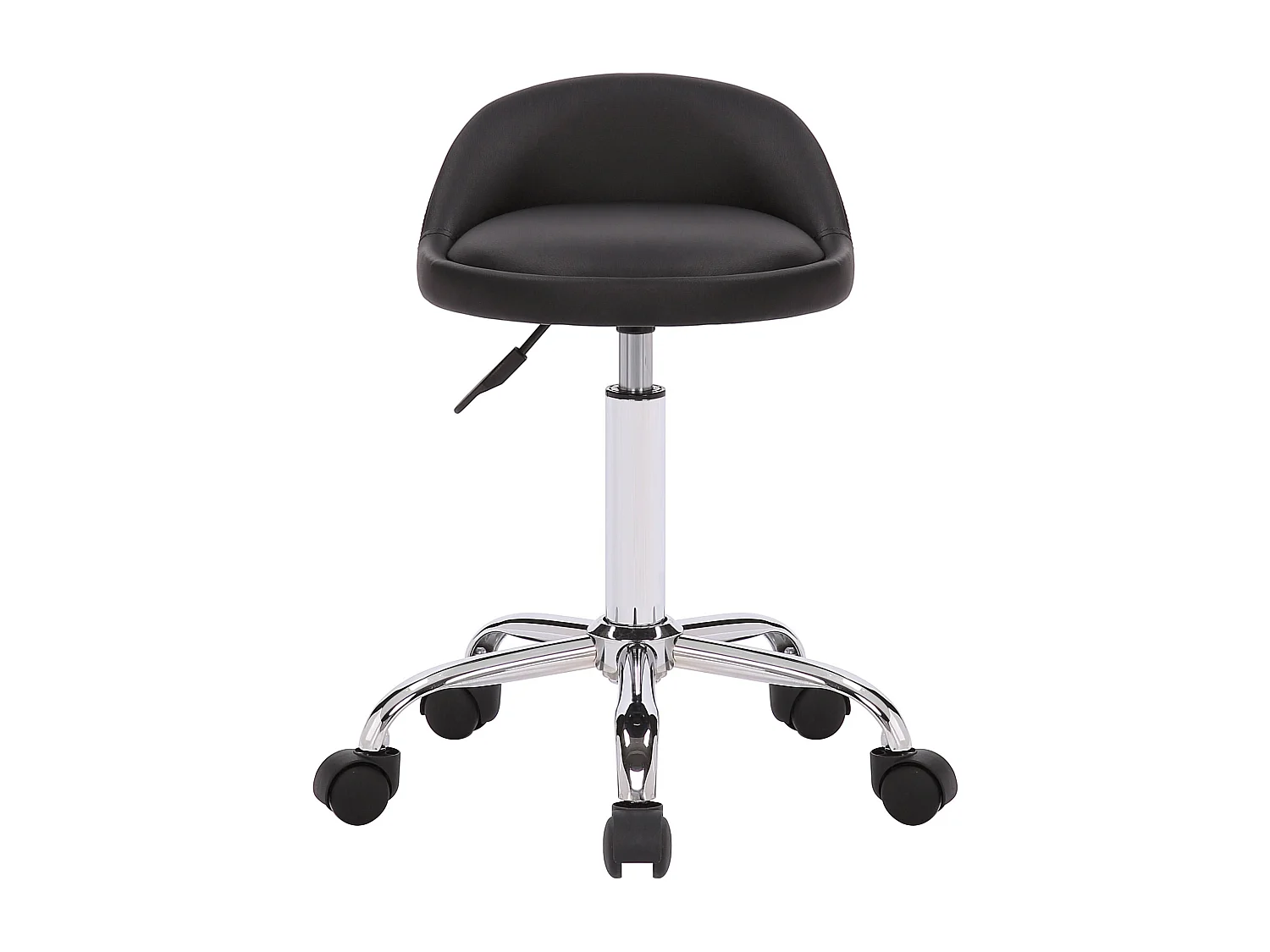 Tabouret de bureau - Similicuir & Nature - Noir - Teramo