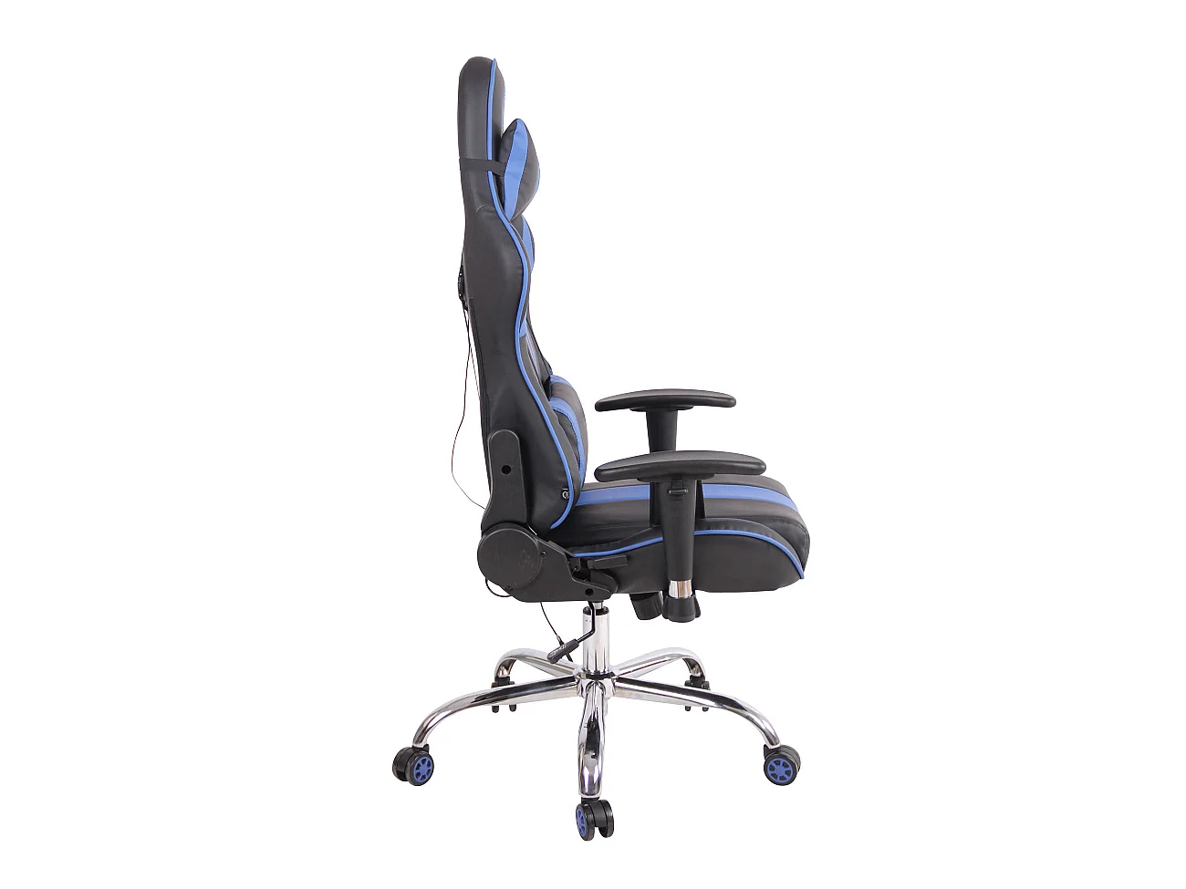 Chaise de bureau - Similicuir - Noir / Bleu - Limit XM