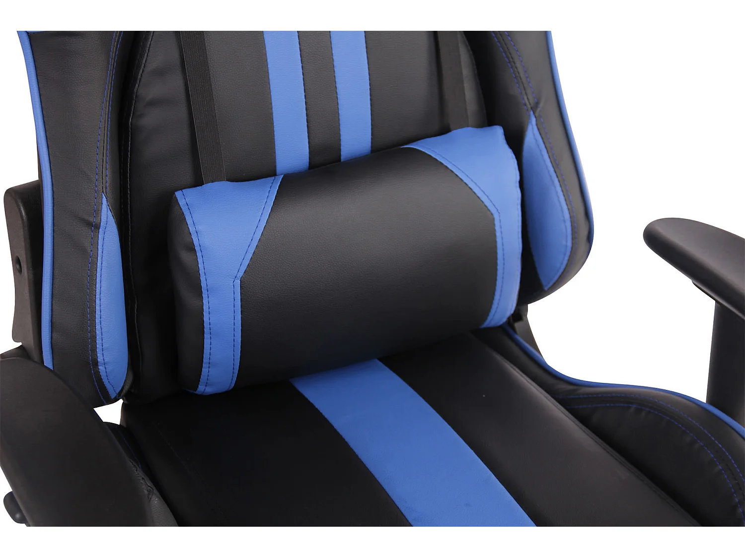 Chaise de bureau - Similicuir - Noir / Bleu - Limit XM