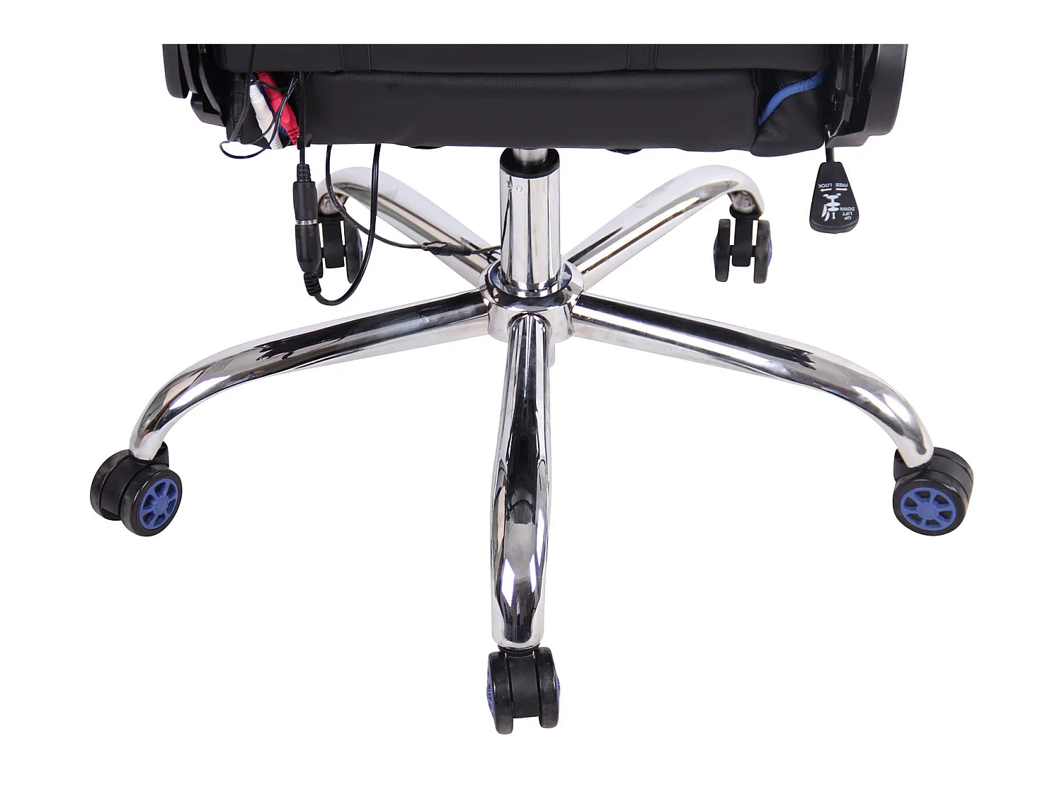 Chaise de bureau - Similicuir - Noir / Bleu - Limit XM