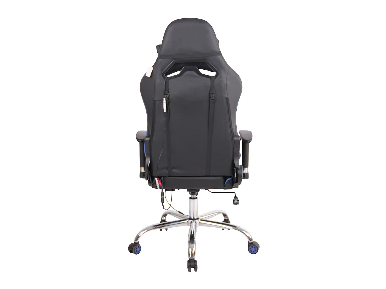 Chaise de bureau - Similicuir - Noir / Bleu - Limit XM