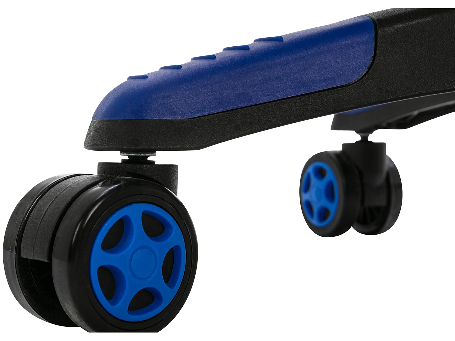 Chaise de bureau - Similicuir & Plastique - Noir / Bleu - Clovis