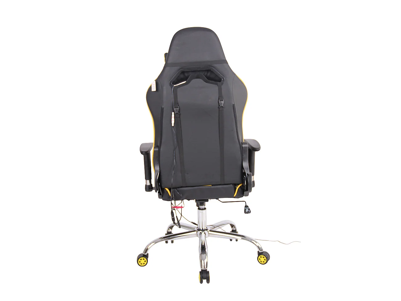 Chaise de bureau - Similicuir - Noir / Jaune - Limit XM