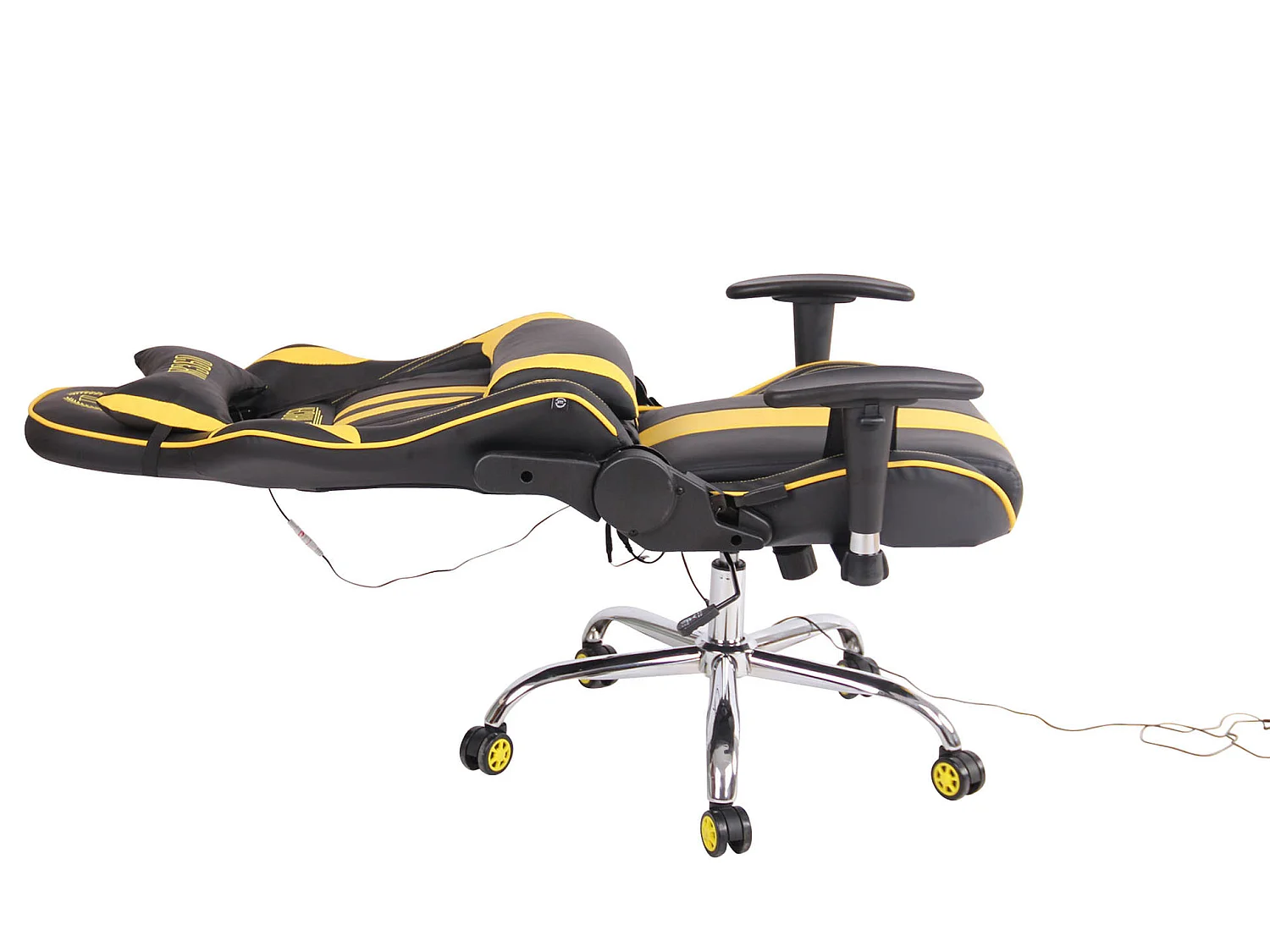 Chaise de bureau - Similicuir - Noir / Jaune - Limit XM