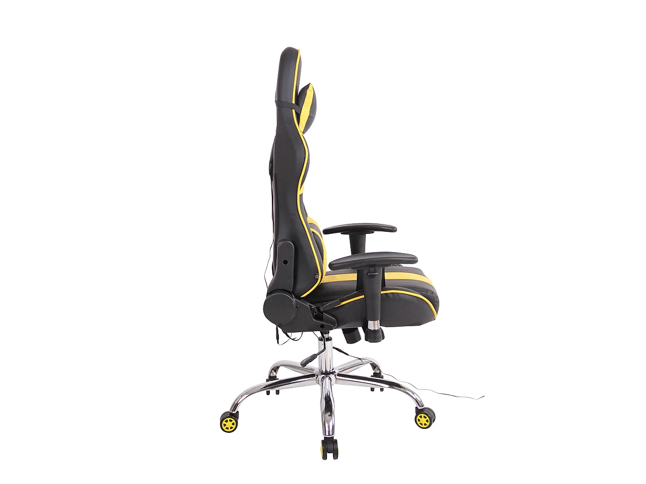 Chaise de bureau - Similicuir - Noir / Jaune - Limit XM