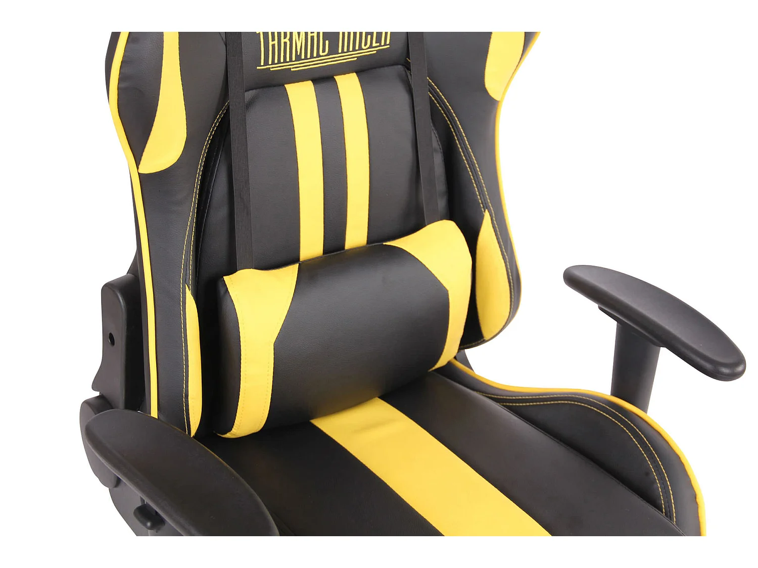 Chaise de bureau - Similicuir - Noir / Jaune - Limit XM