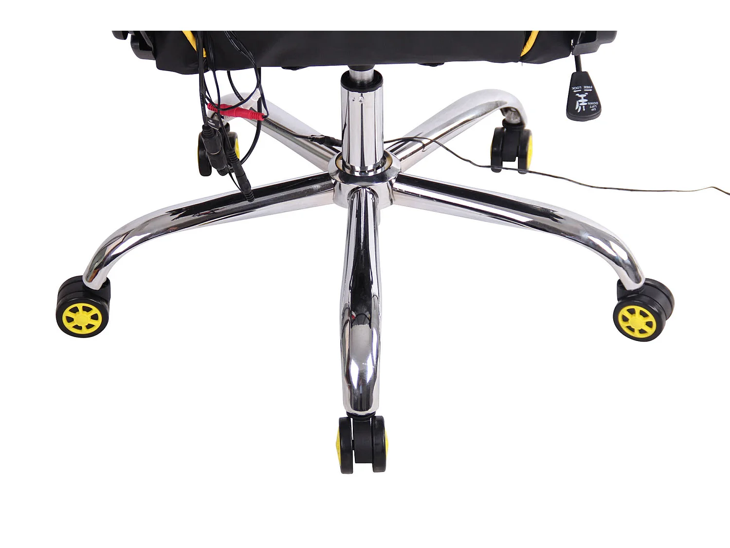 Chaise de bureau - Similicuir - Noir / Jaune - Limit XM