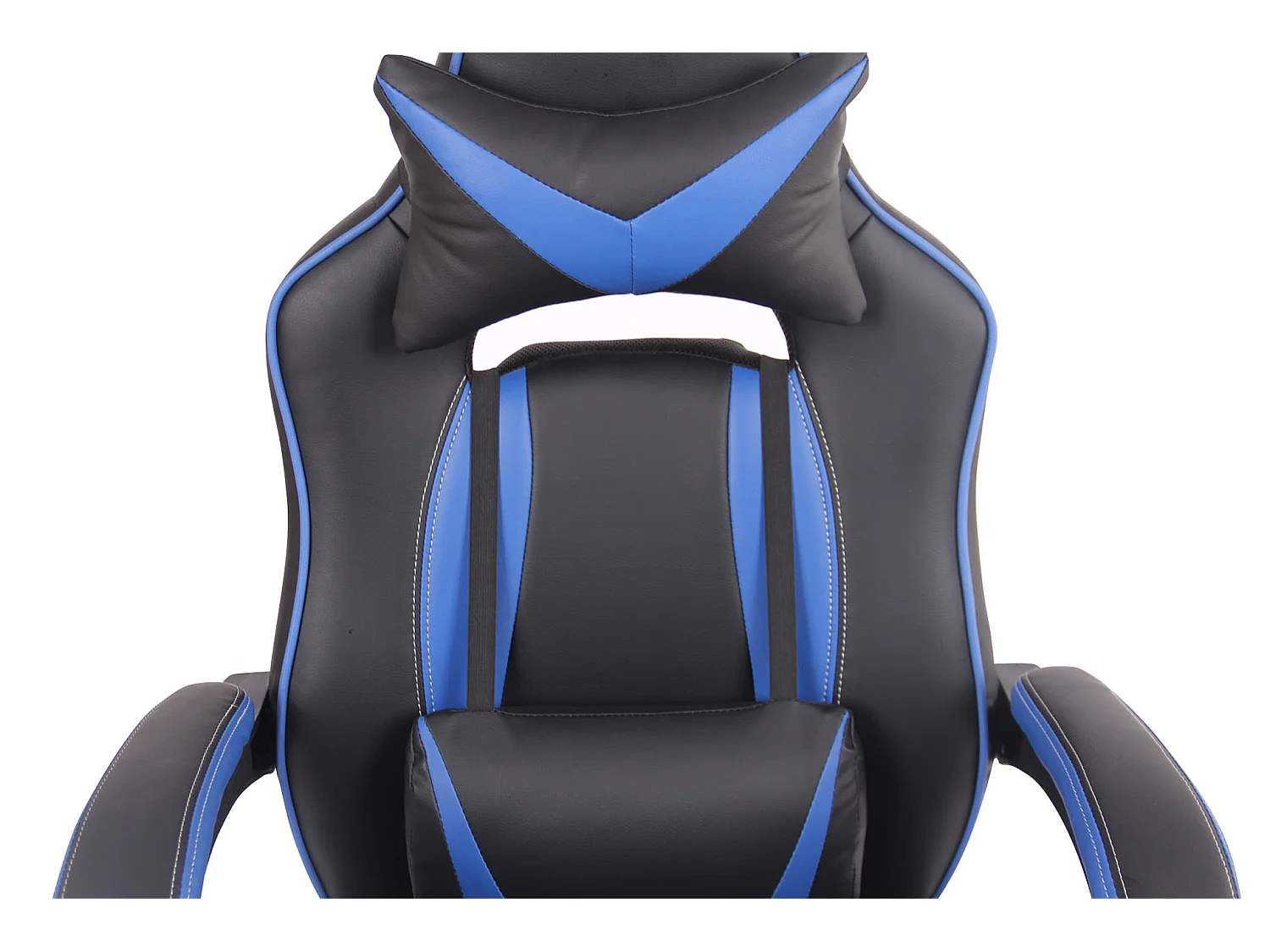 Bürosessel - Kunstleder & Kunststoff - schwarz/blau - Heat