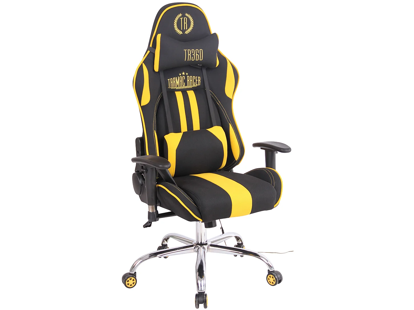 Chaise de bureau - Tissu & Nature - Noir / Jaune - Limit XM