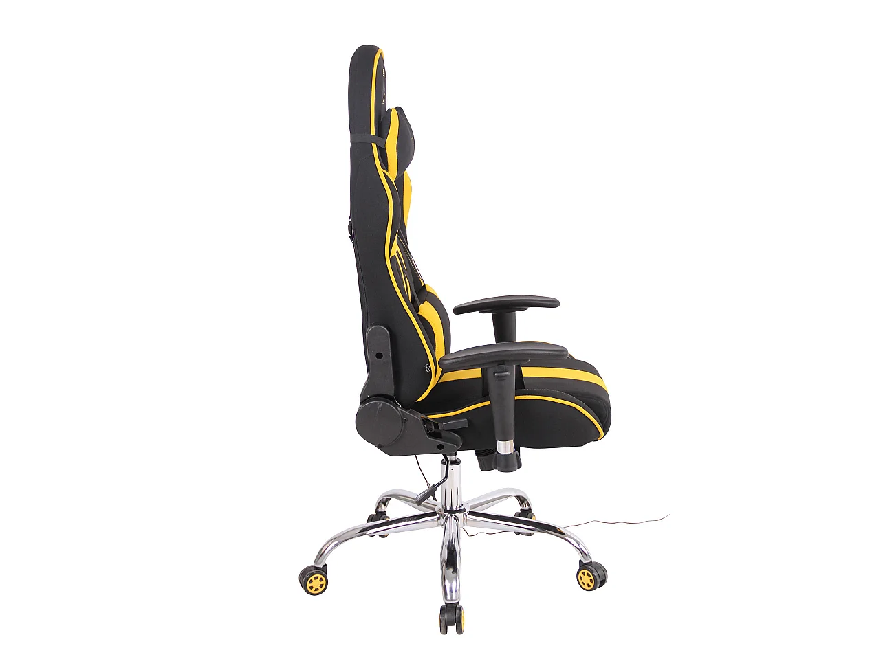 Chaise de bureau - Tissu & Nature - Noir / Jaune - Limit XM