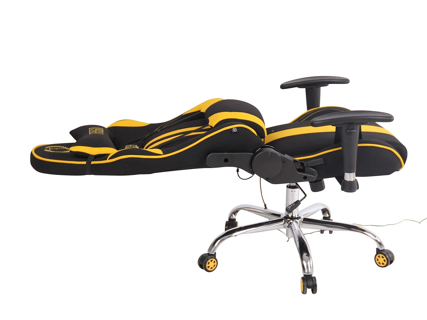 Chaise de bureau - Tissu & Nature - Noir / Jaune - Limit XM
