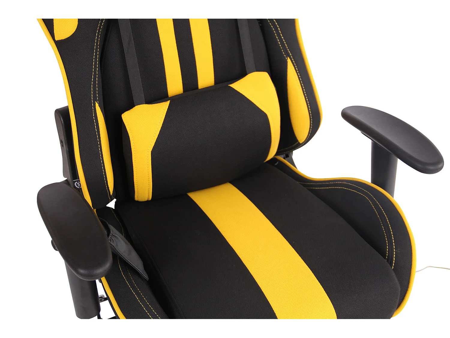 Chaise de bureau - Tissu & Nature - Noir / Jaune - Limit XM