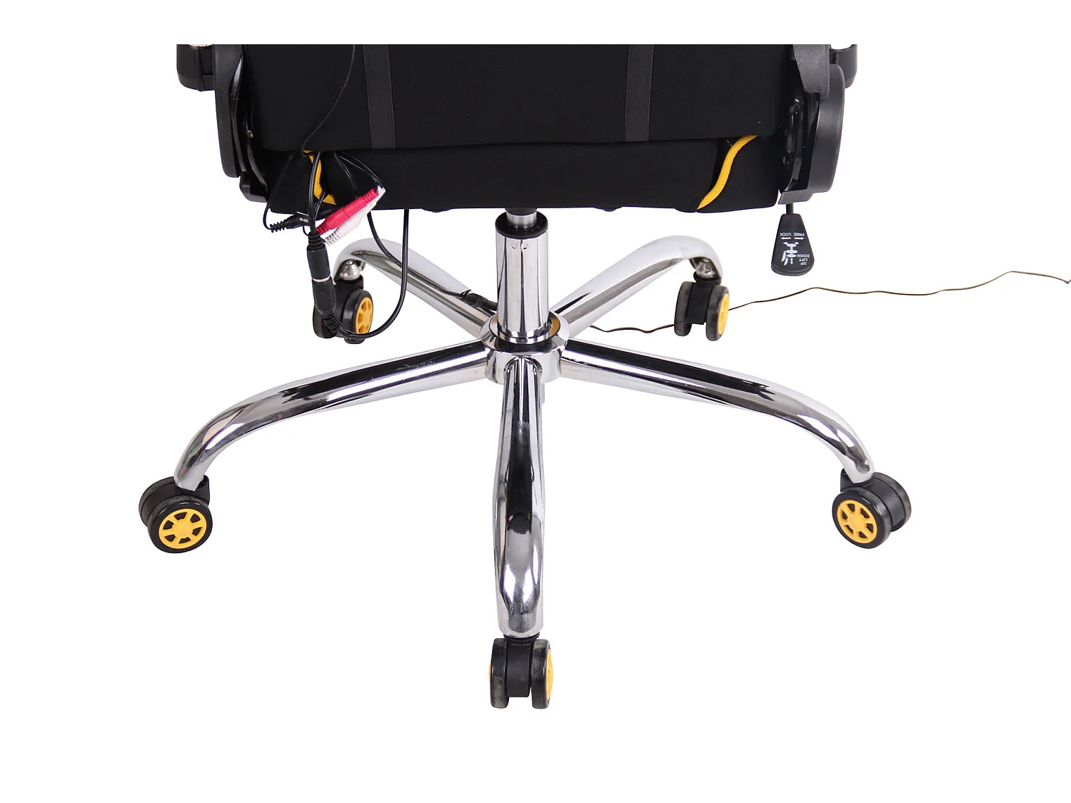 Chaise de bureau - Tissu & Nature - Noir / Jaune - Limit XM