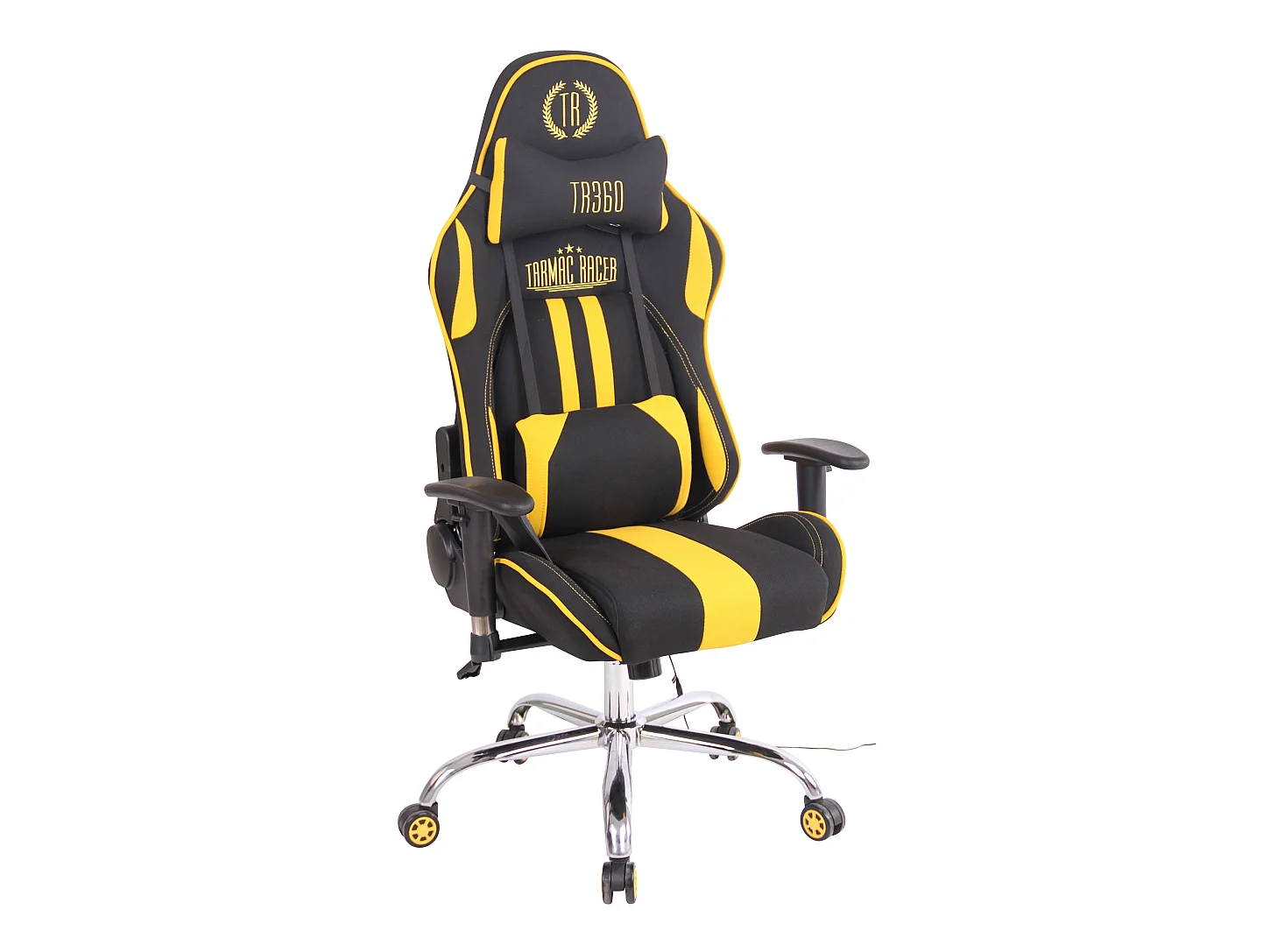 Chaise de bureau - Tissu & Nature - Noir / Jaune - Limit XM