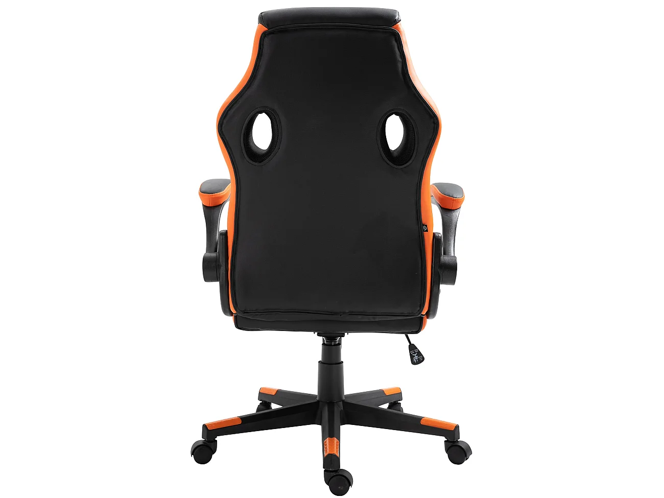 Bureaustoel - Kunstleer & Kunststof - zwart/oranje - Omis