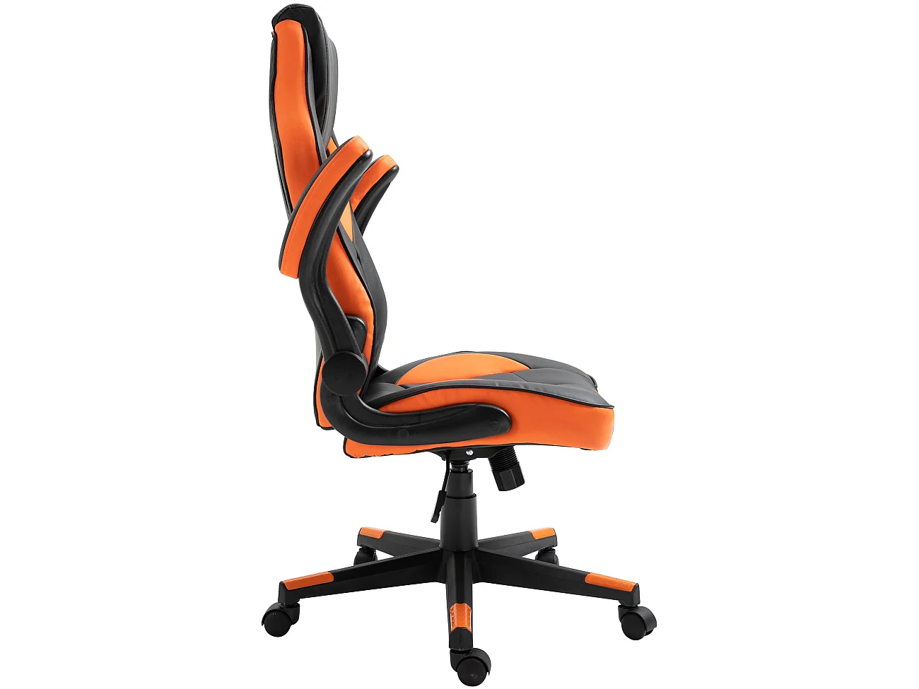 Bureaustoel - Kunstleer & Kunststof - zwart/oranje - Omis