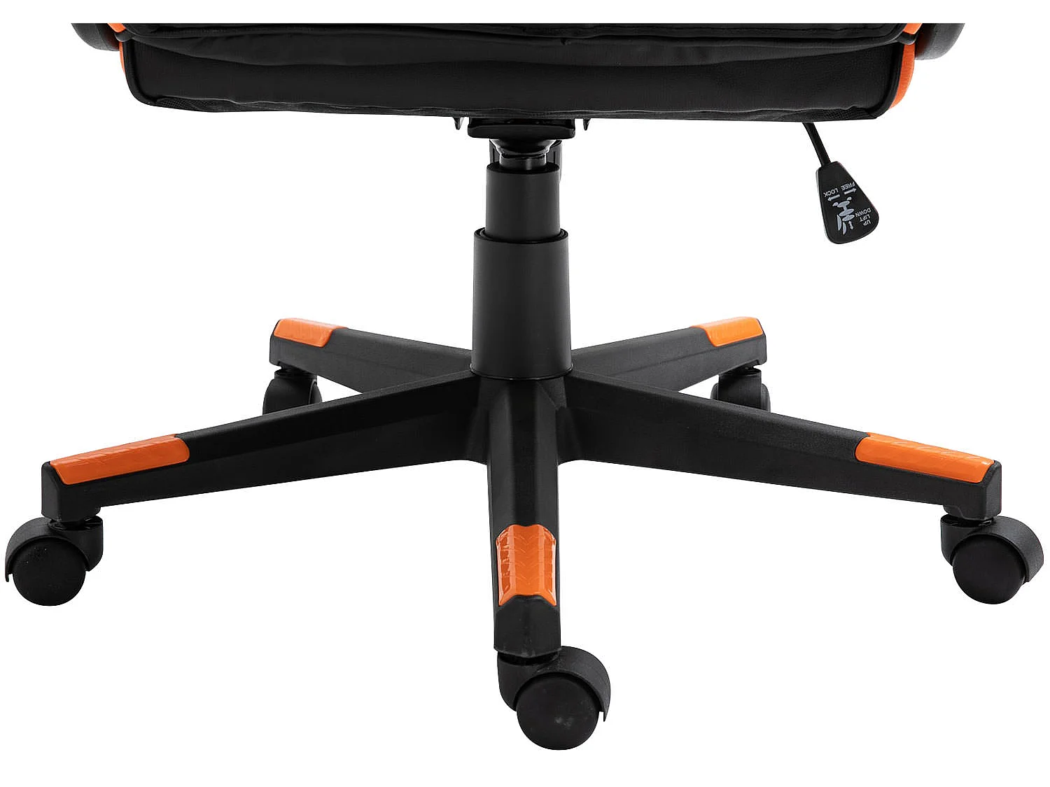 Bureaustoel - Kunstleer & Kunststof - zwart/oranje - Omis