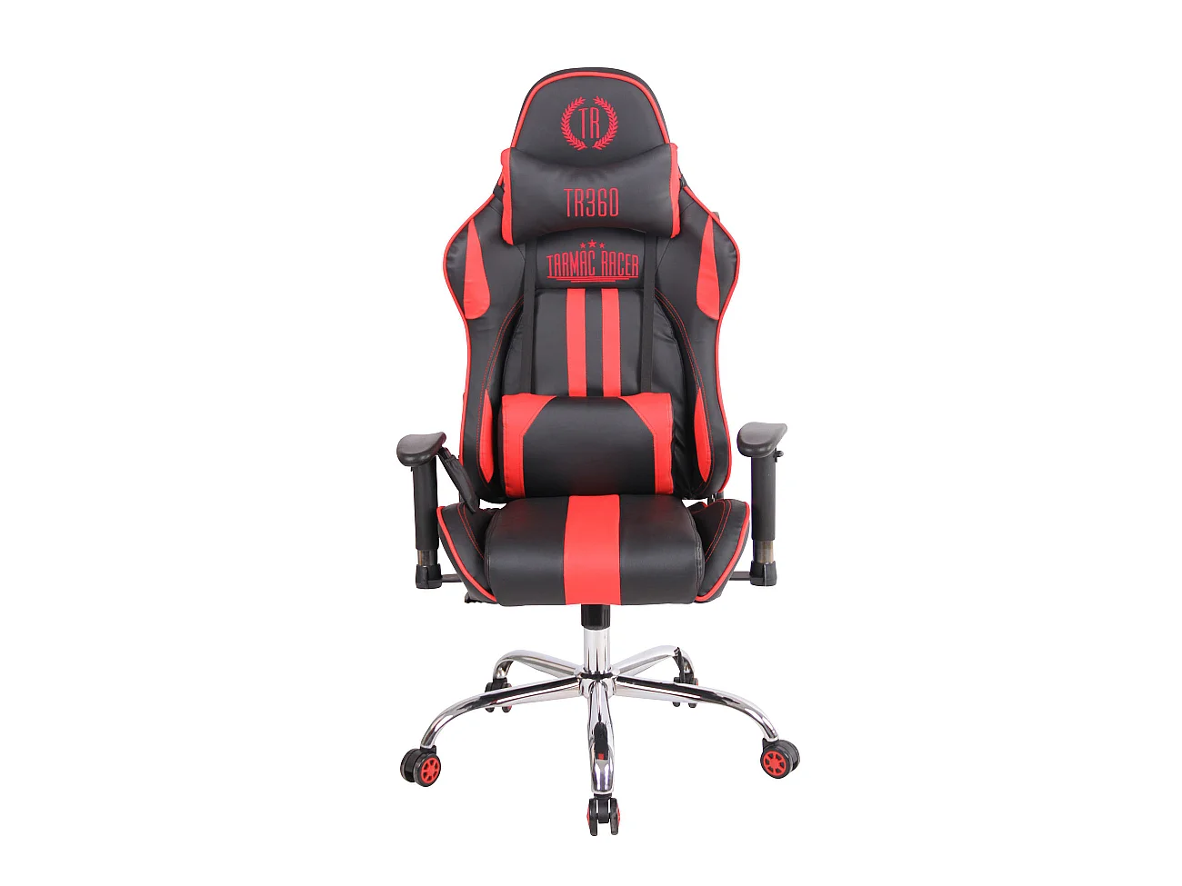 Chaise de bureau - Similicuir - Noir / Rouge - Limit XM