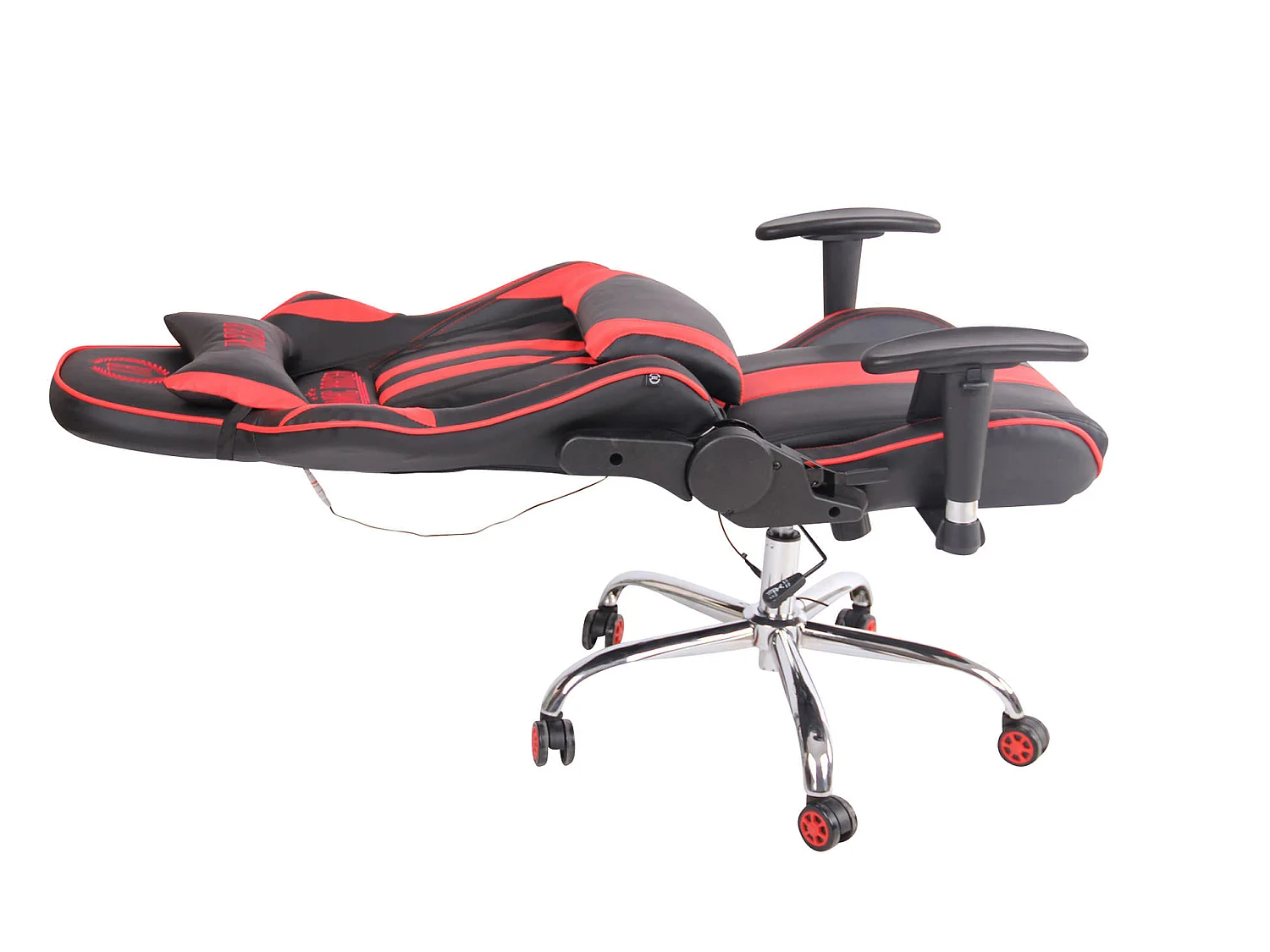 Chaise de bureau - Similicuir - Noir / Rouge - Limit XM