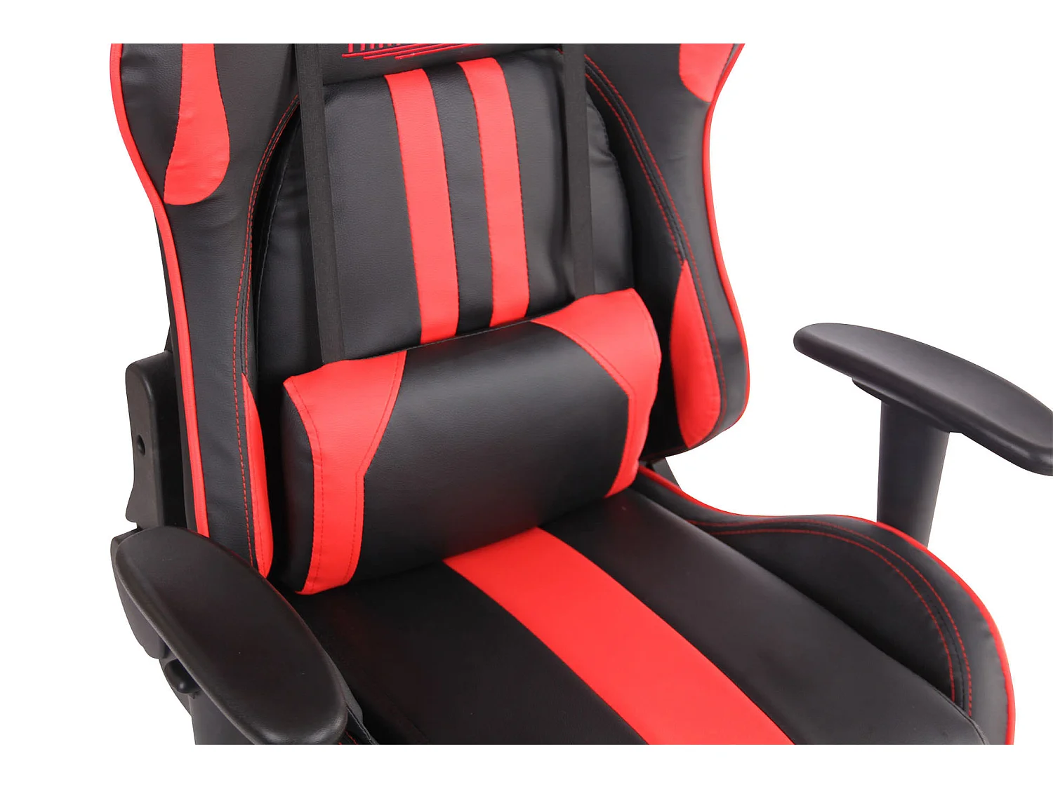 Chaise de bureau - Similicuir - Noir / Rouge - Limit XM