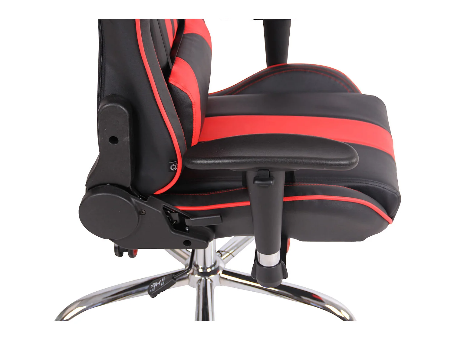 Chaise de bureau - Similicuir - Noir / Rouge - Limit XM