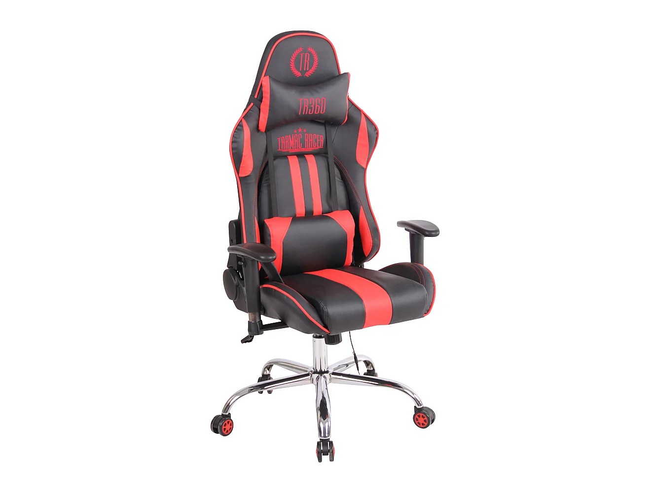 Chaise de bureau - Similicuir - Noir / Rouge - Limit XM