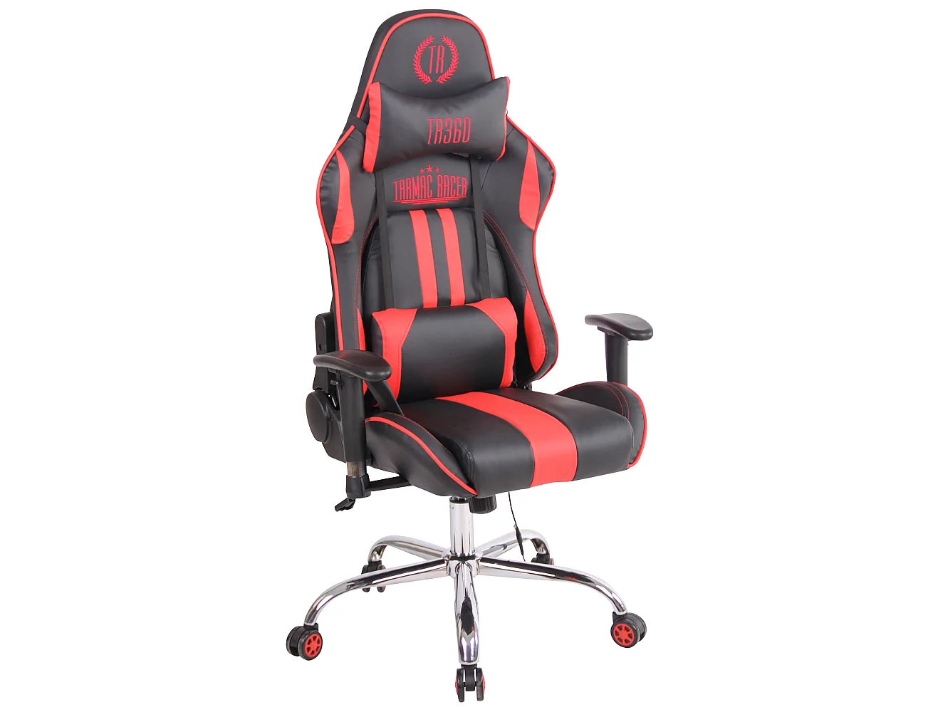 Chaise de bureau - Similicuir - Noir / Rouge - Limit XM