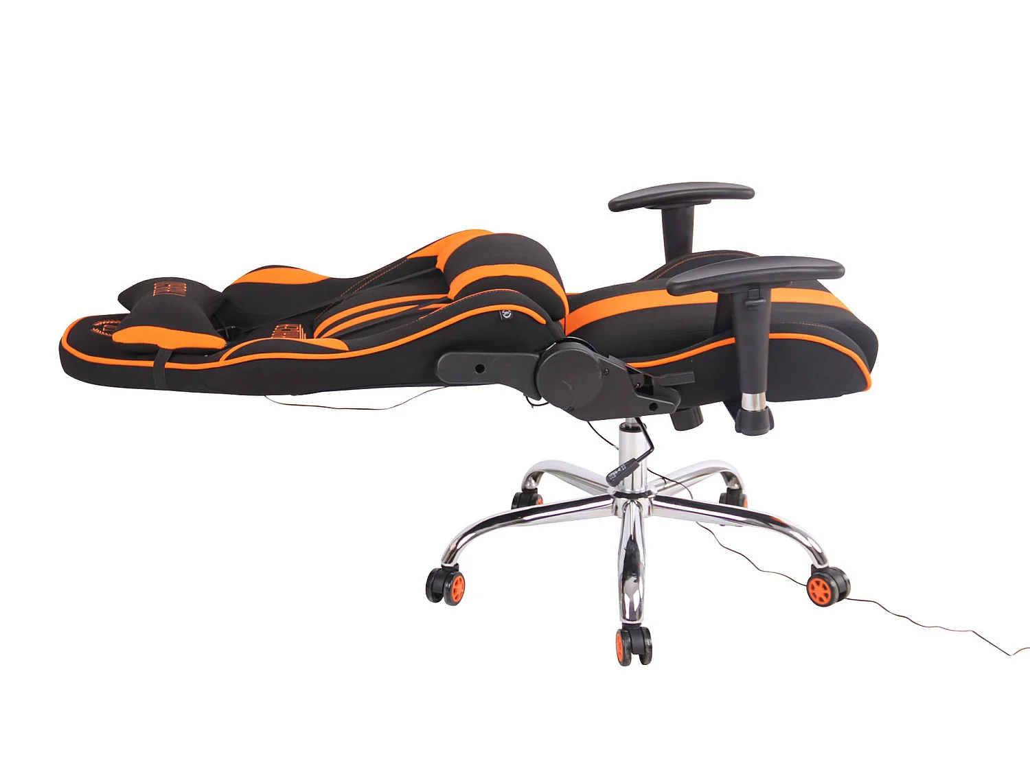 Chaise de bureau - Tissu & Nature - Noir / Orange - Limit XM