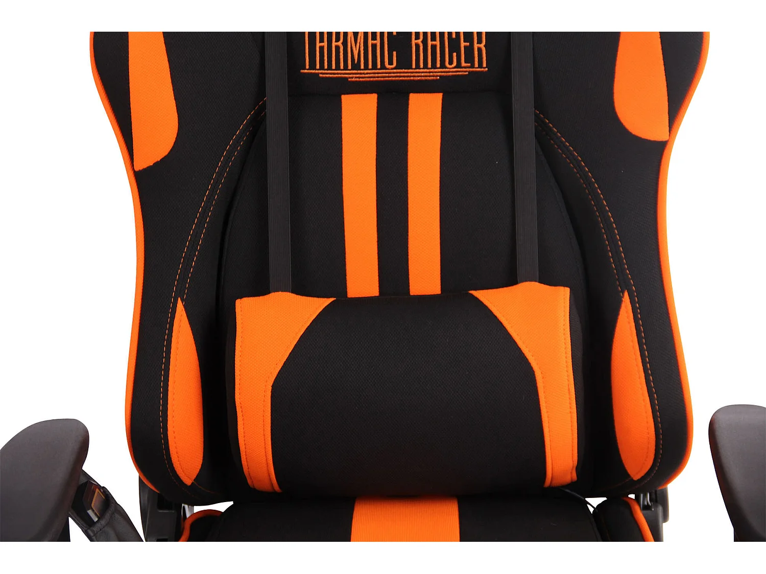 Chaise de bureau - Tissu & Nature - Noir / Orange - Limit XM