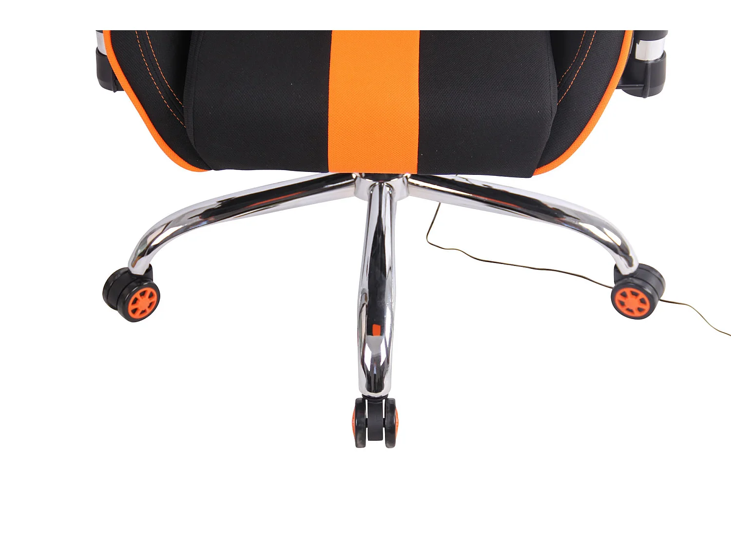 Chaise de bureau - Tissu & Nature - Noir / Orange - Limit XM